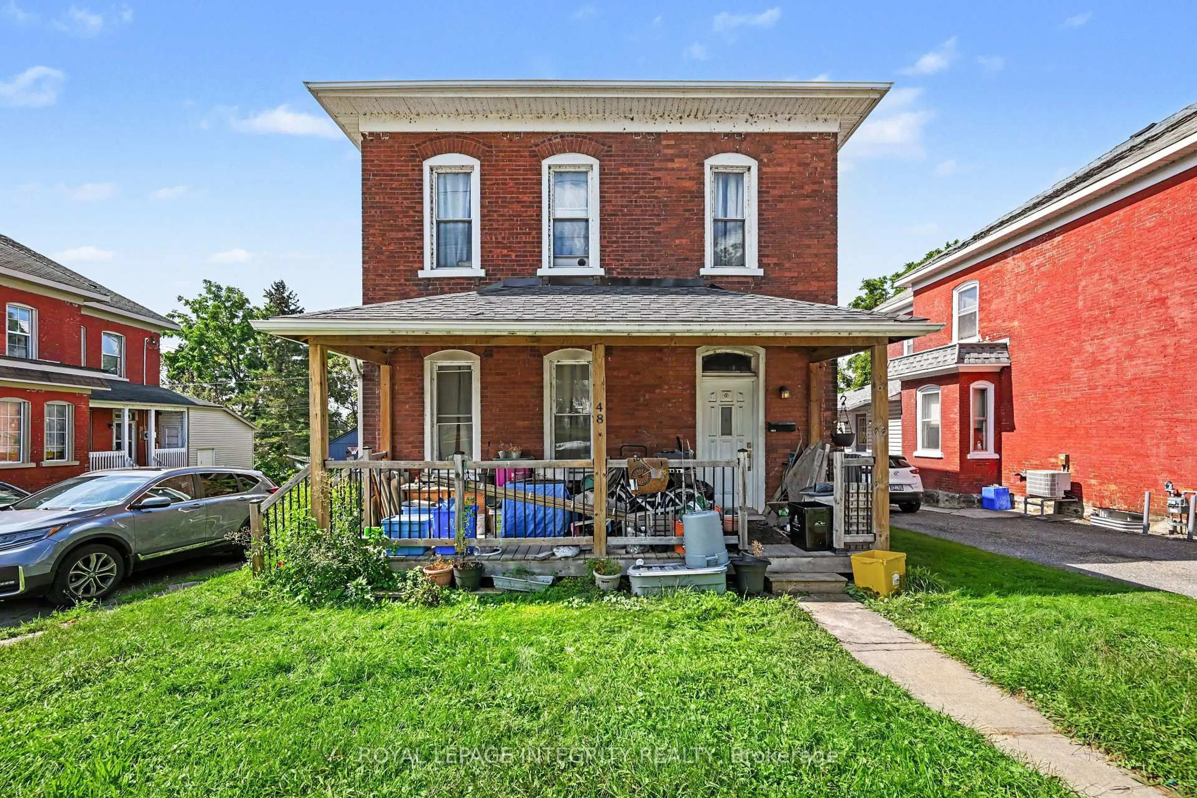 Home with brick exterior material, street for 48 Elmsley St, Smiths Falls Ontario K7A 3P6
