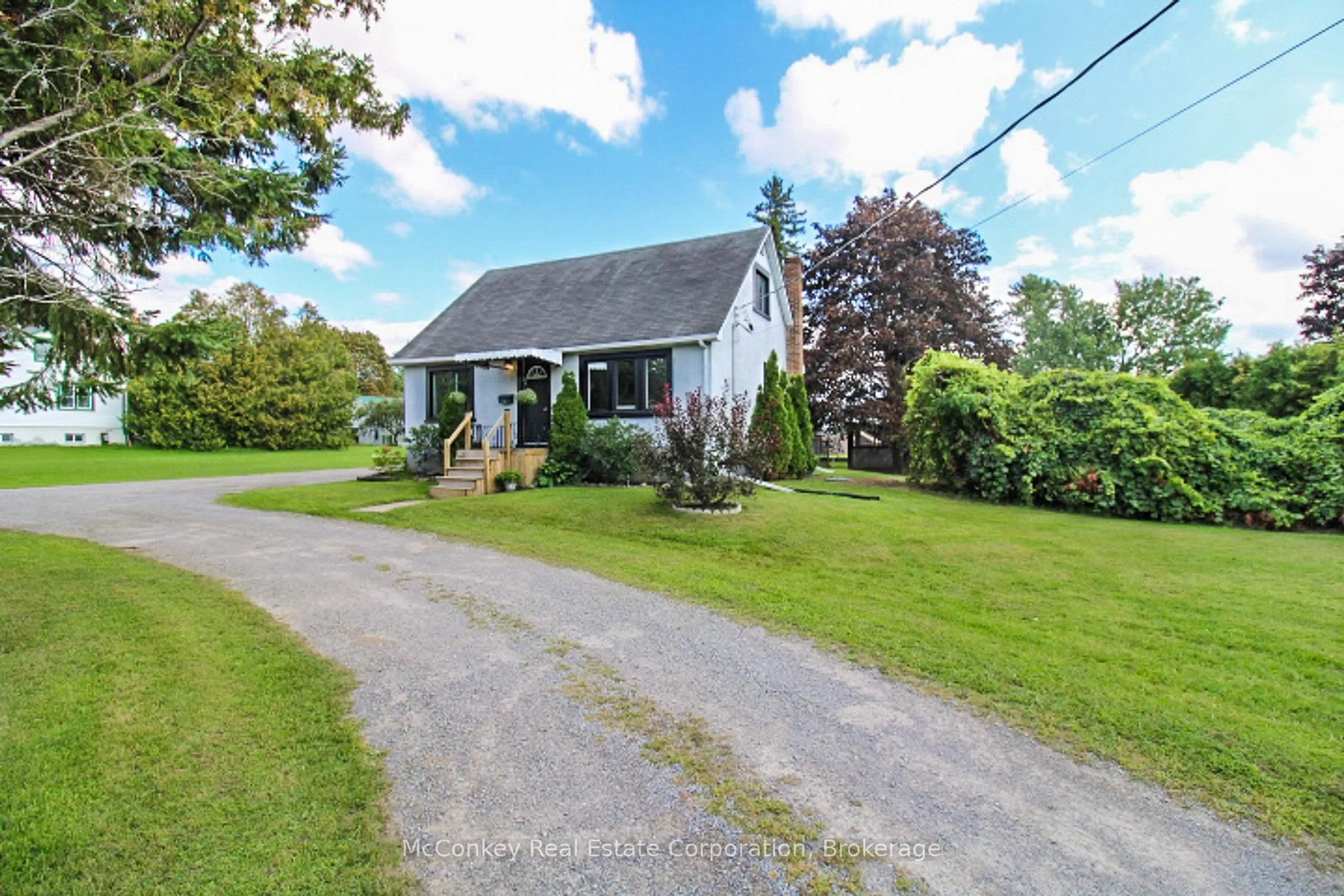 A pic from outside/outdoor area/front of a property/back of a property/a pic from drone, street for 51 COUNTY ROAD 4, Otonabee-South Monaghan Ontario K9L 1B8