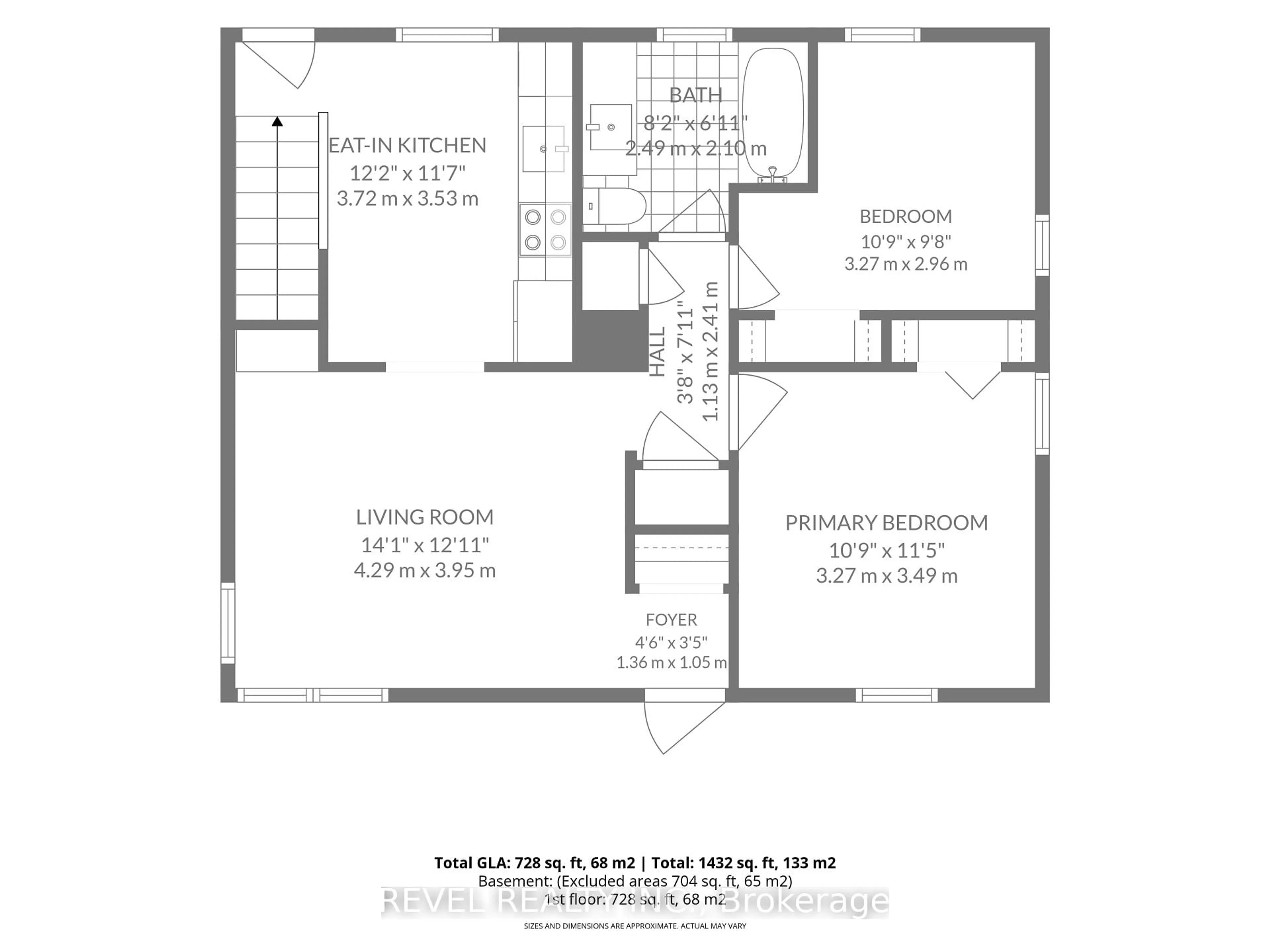 Floor plan for 27 Frank St, Brantford Ontario N3T 5C8