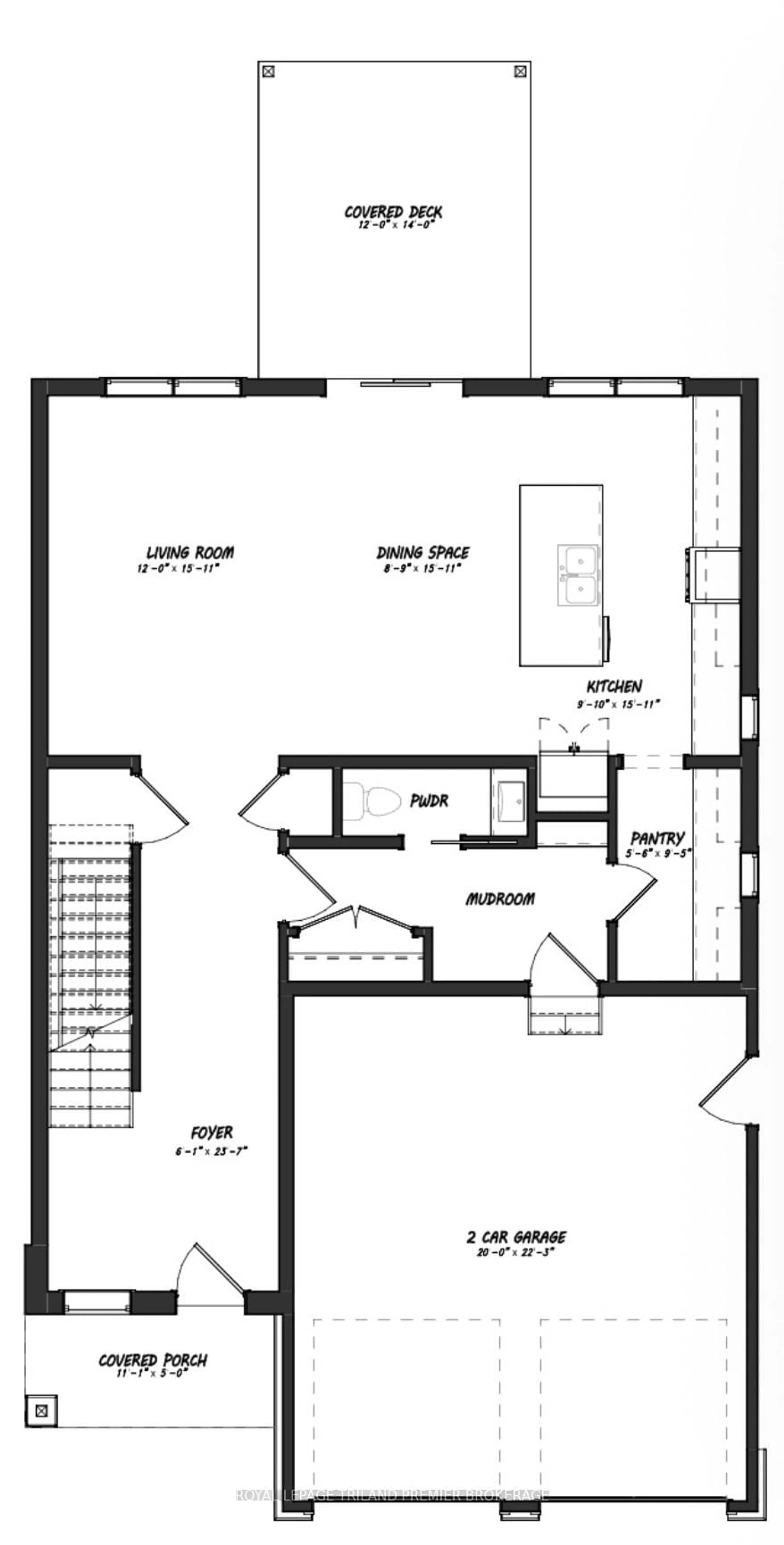Floor plan for LOT 1 WIDDER ESTATES Dr, Lambton Shores Ontario N0M 2N0