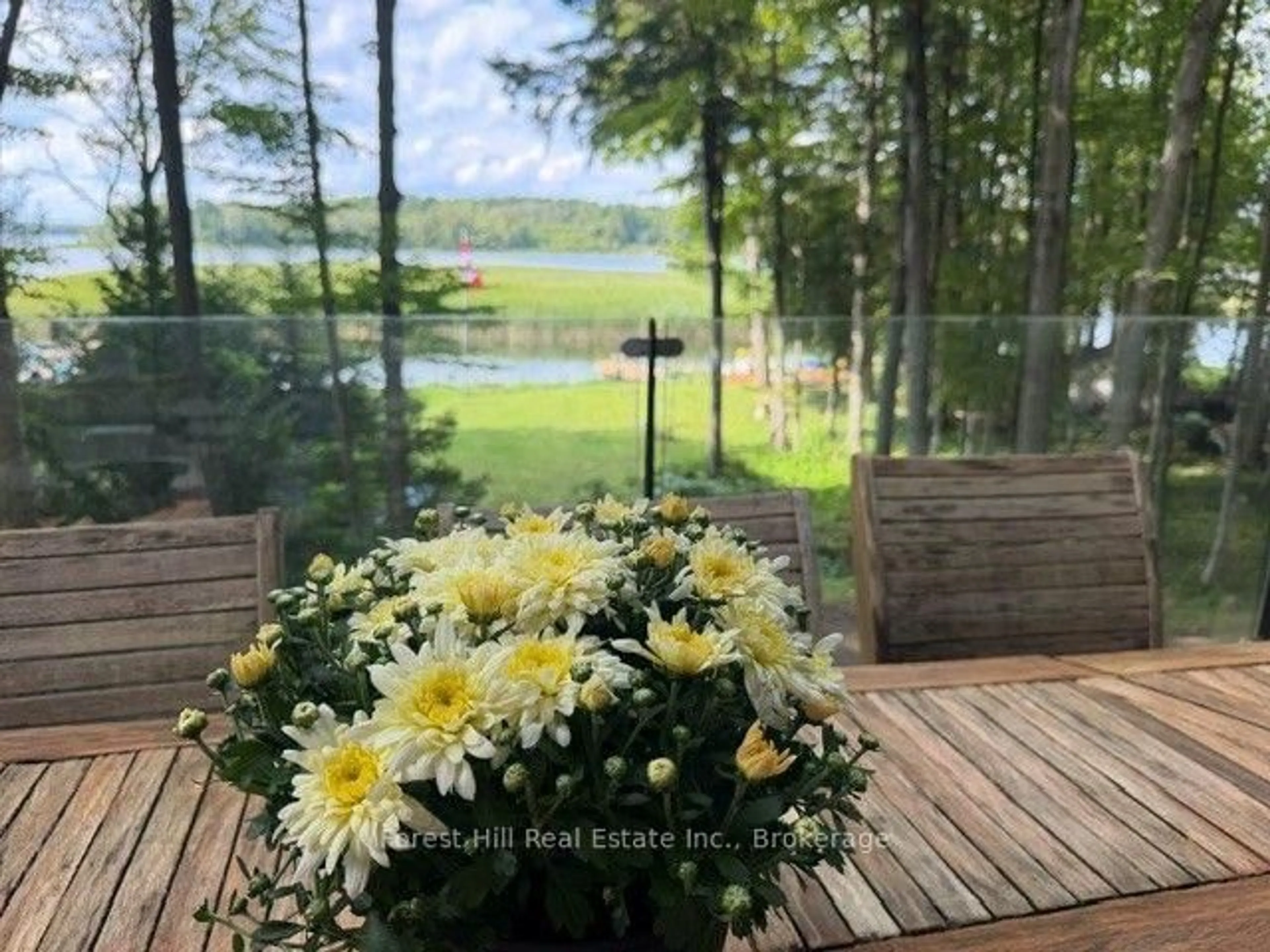 Patio, water/lake/river/ocean view for 218 Wiles Lane, Grey Highlands Ontario N0C 1E0