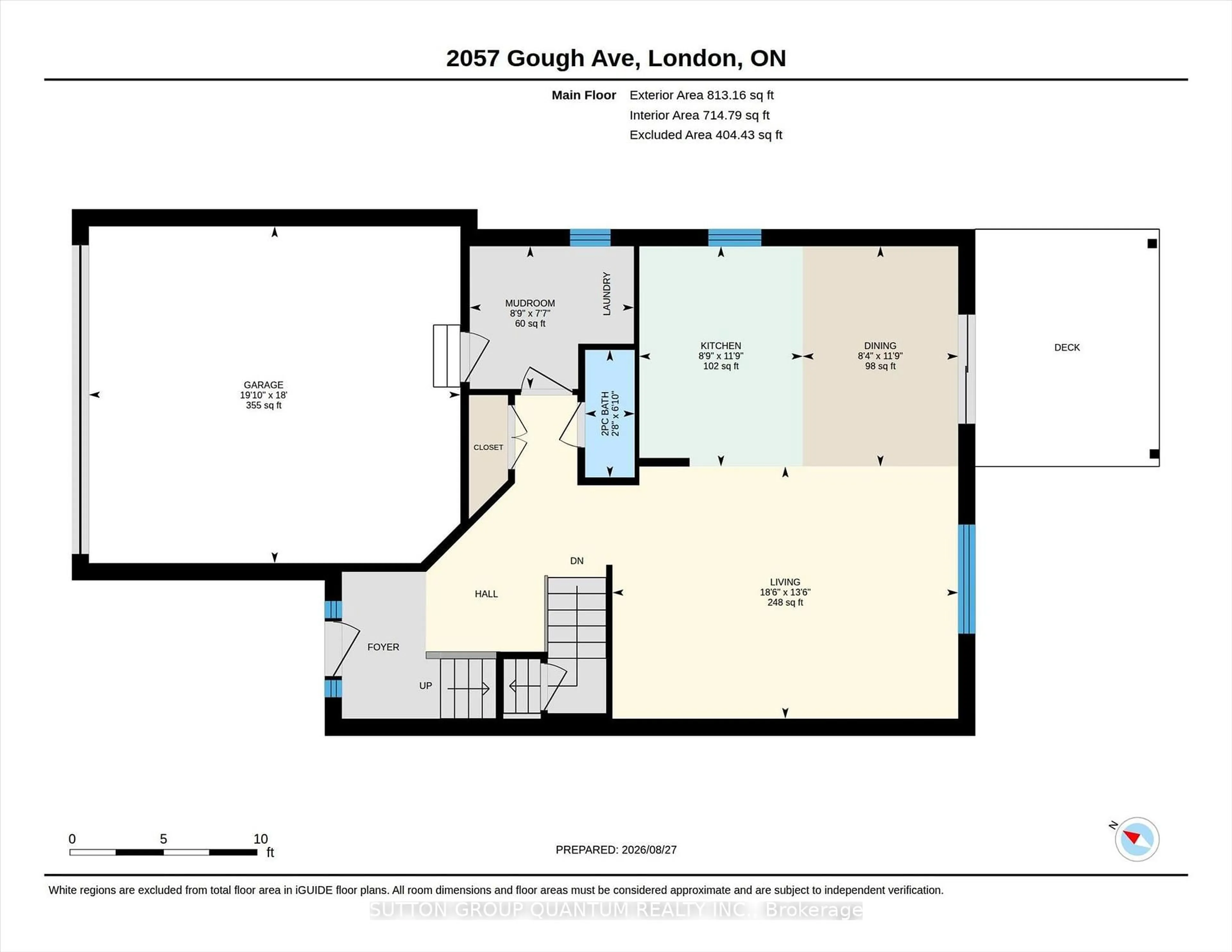 Floor plan for 2057 Gough Ave, London North Ontario N5X 0K4