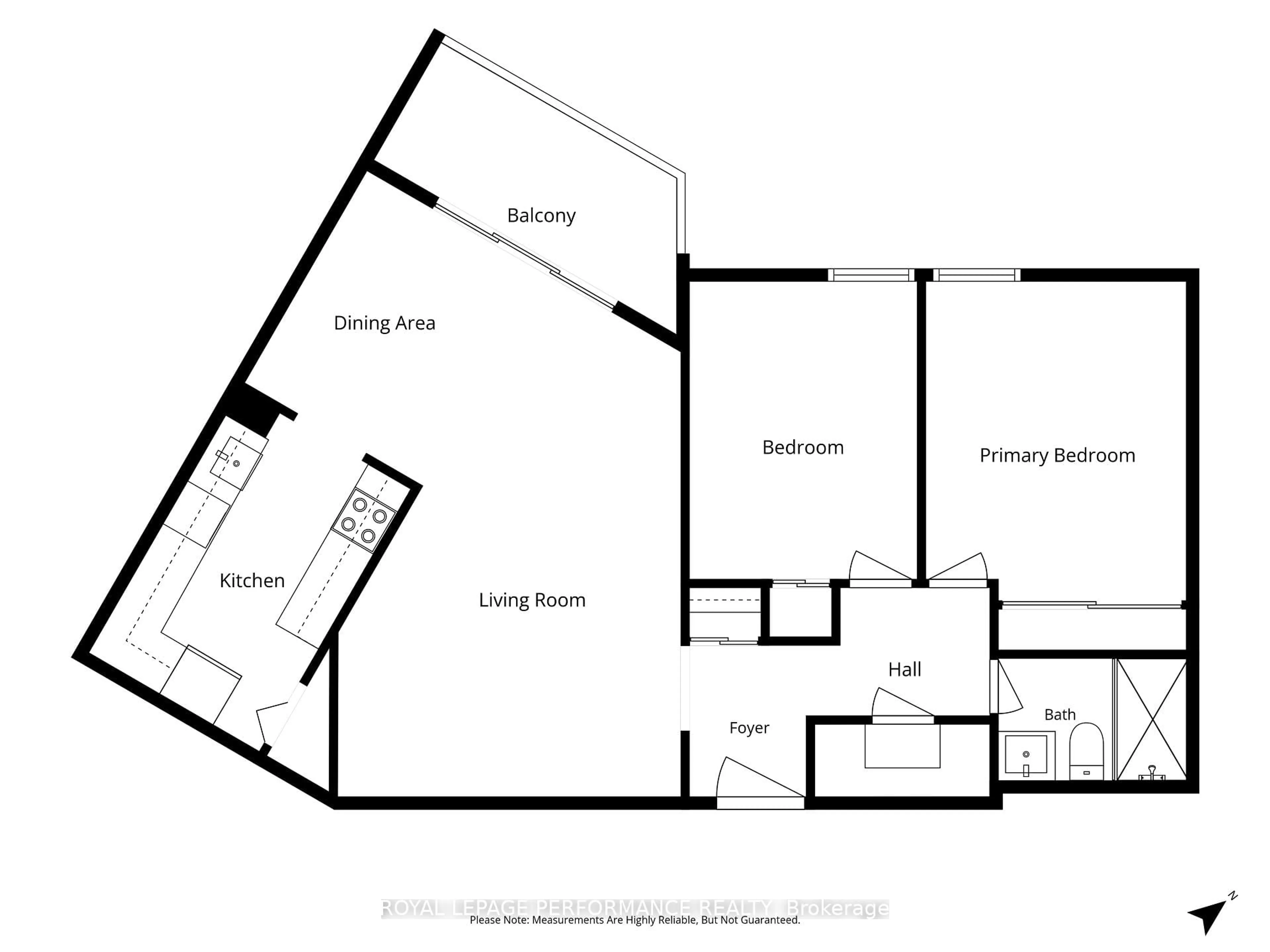 Floor plan for 2000 Jasmine Cres #1406, Ottawa Ontario K1J 8K4