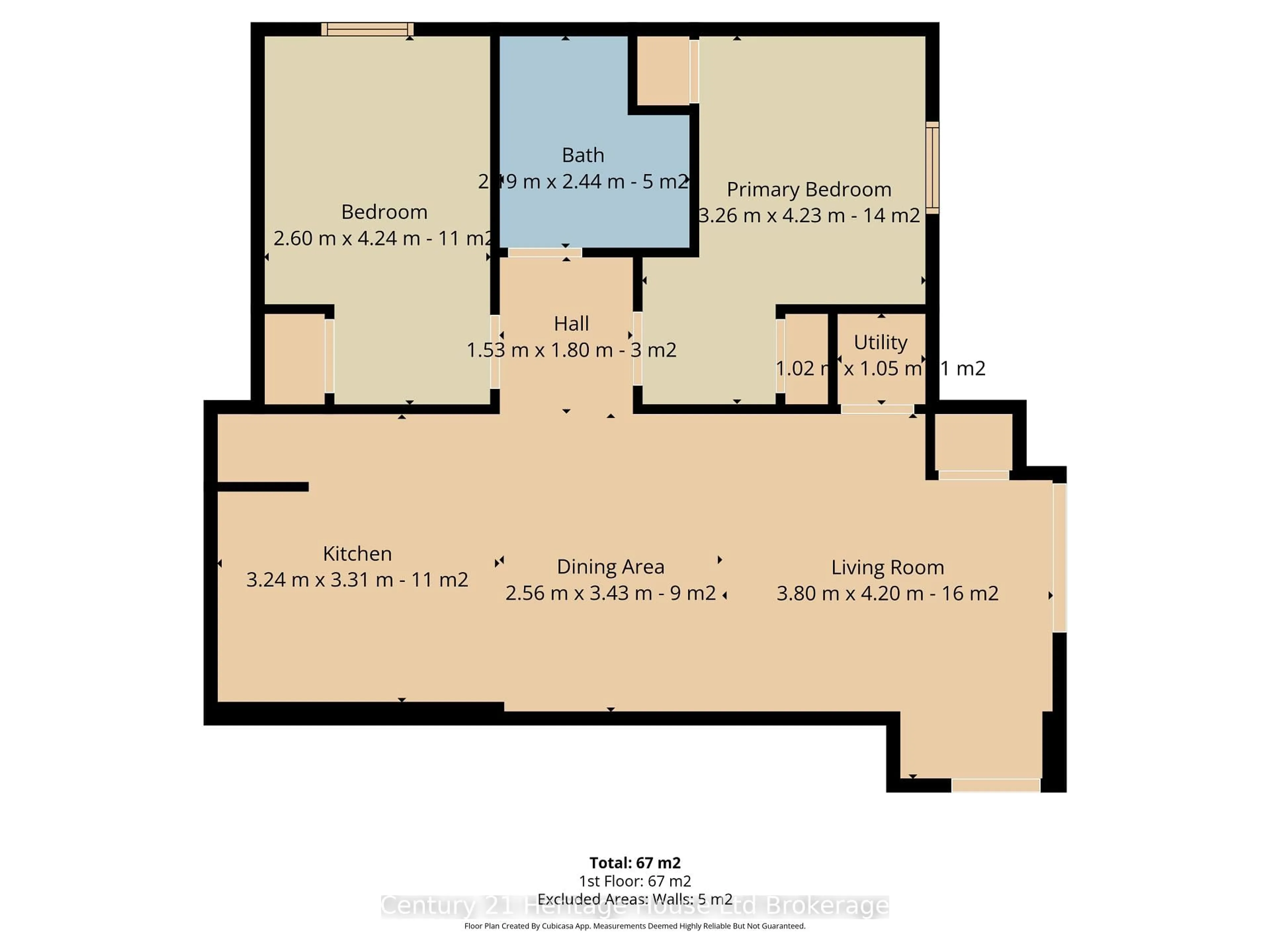 Floor plan for 34 Brock St #201, Woodstock Ontario N4S 3B5