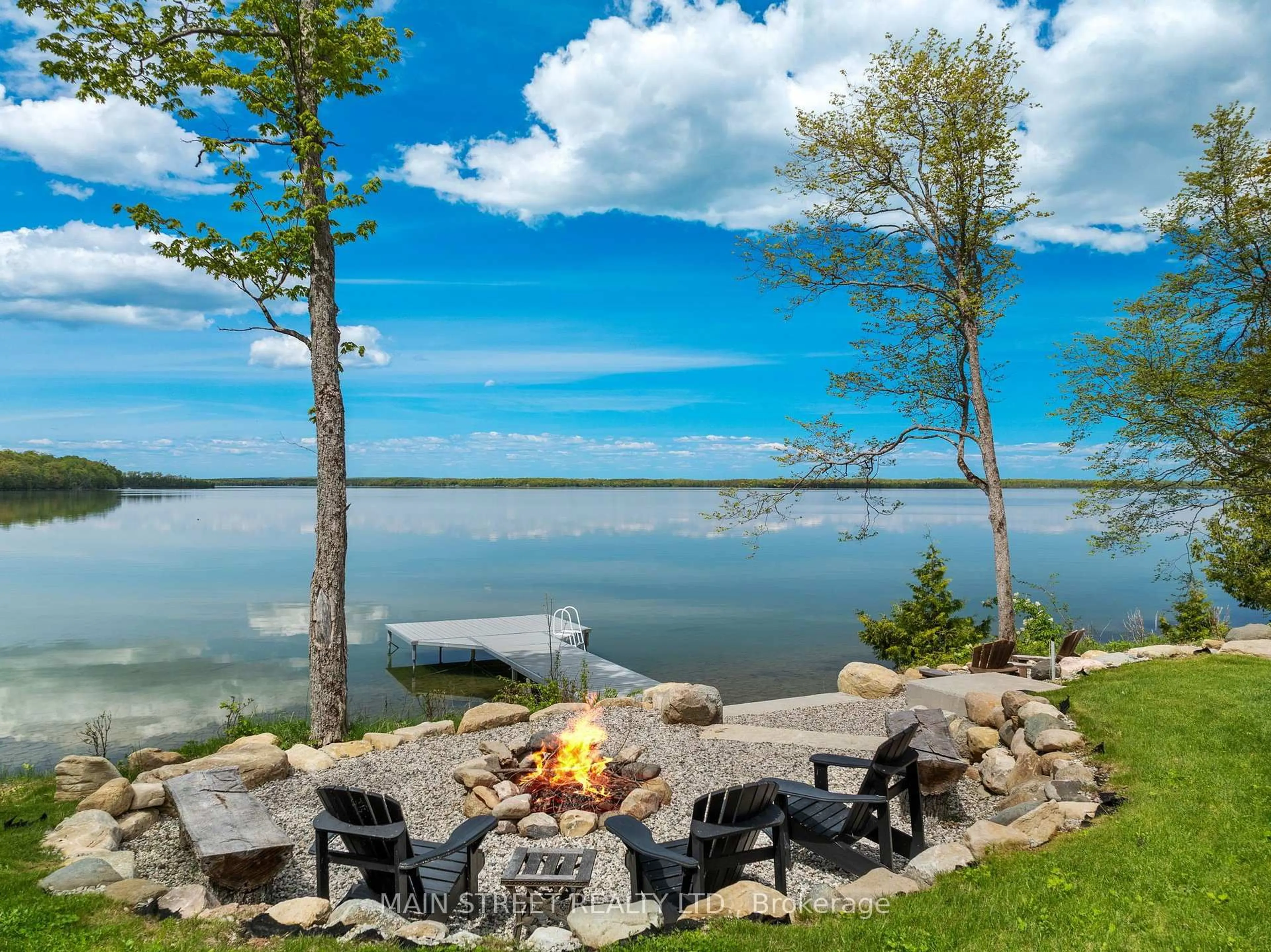 Patio, water/lake/river/ocean view for 76B Johnston Rd, Central Manitoulin Ontario P0P 1S0
