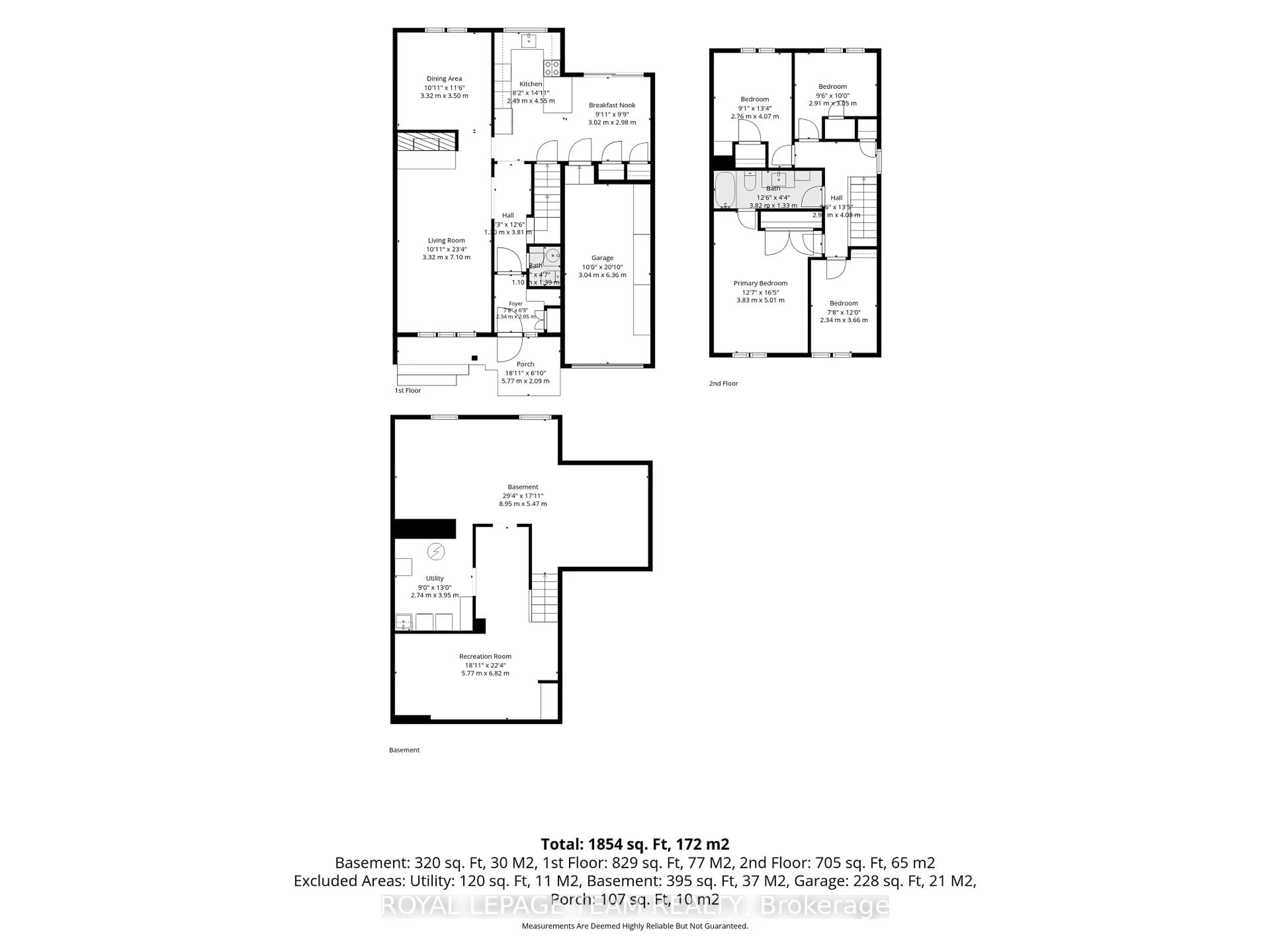 Floor plan for 2333 Cotters Cres, Ottawa Ontario K1V 8Y7