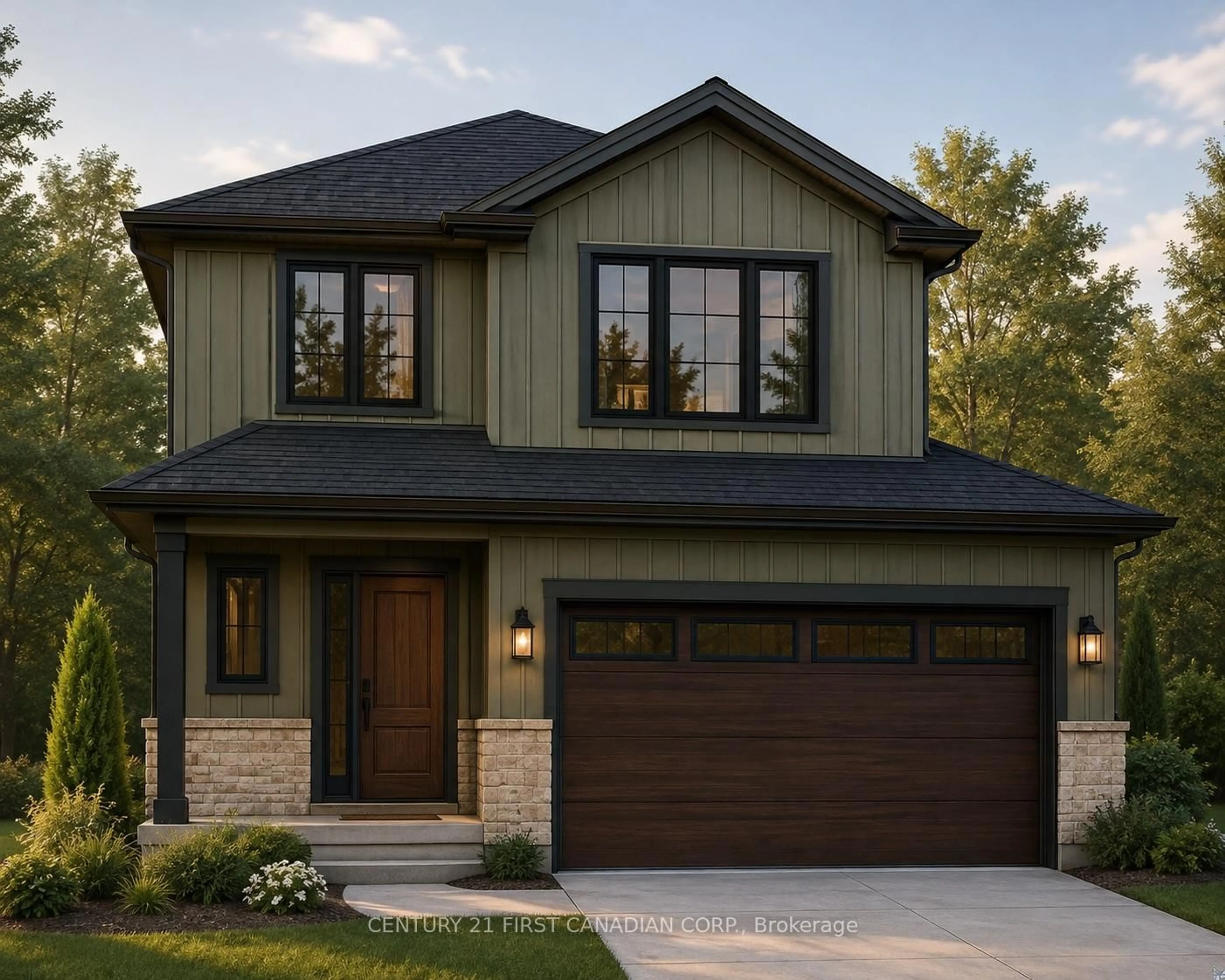 Home with brick exterior material, street for 111 Addison Ave, Lucan Biddulph Ontario N0M 2J0