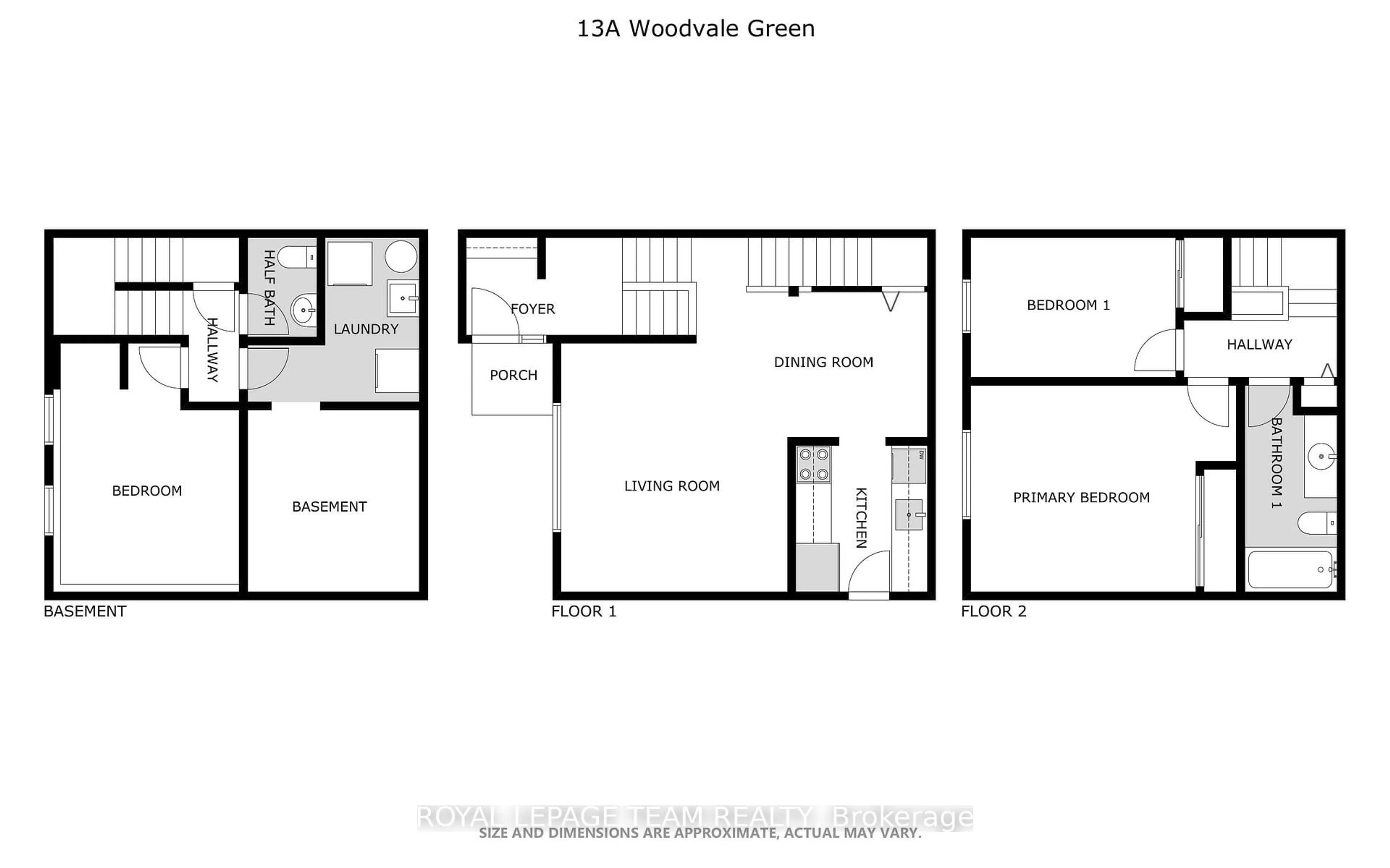 Floor plan for 13 Woodvale Green Dr #100, Ottawa Ontario K2G 4H1