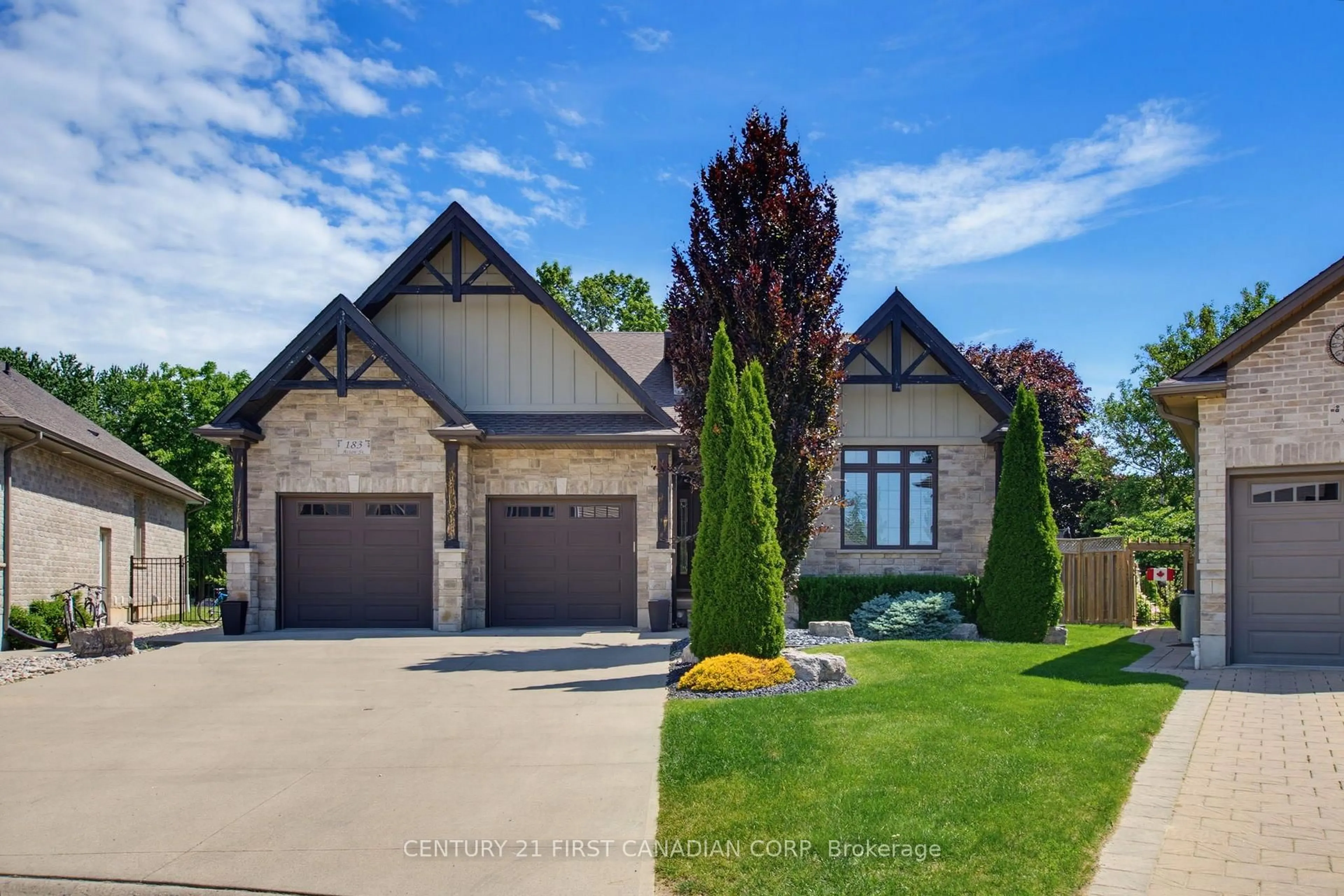 Home with brick exterior material, street for 183 Acton St, Strathroy-Caradoc Ontario N6G 5L7