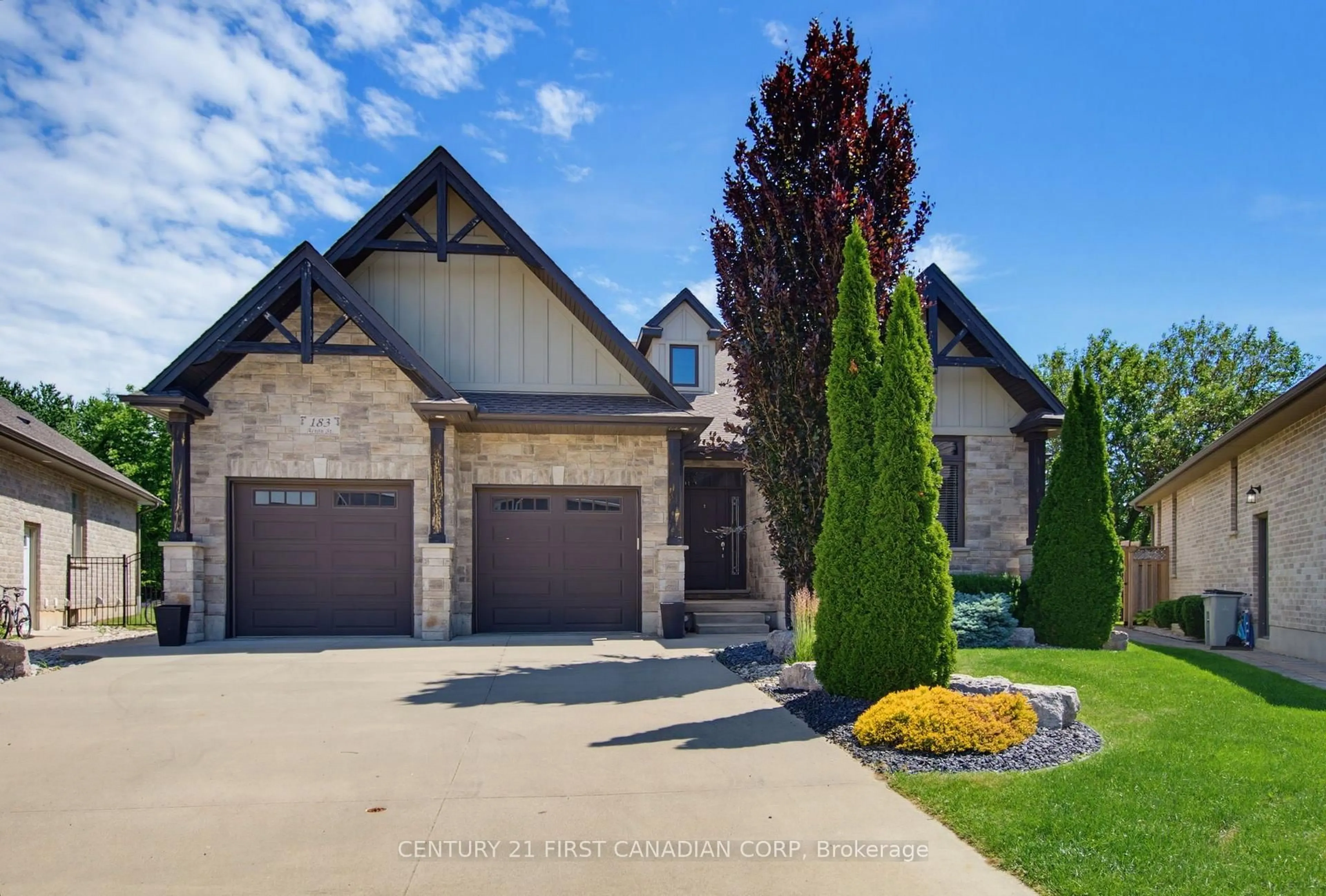 Home with brick exterior material, street for 183 Acton St, Strathroy-Caradoc Ontario N6G 5L7