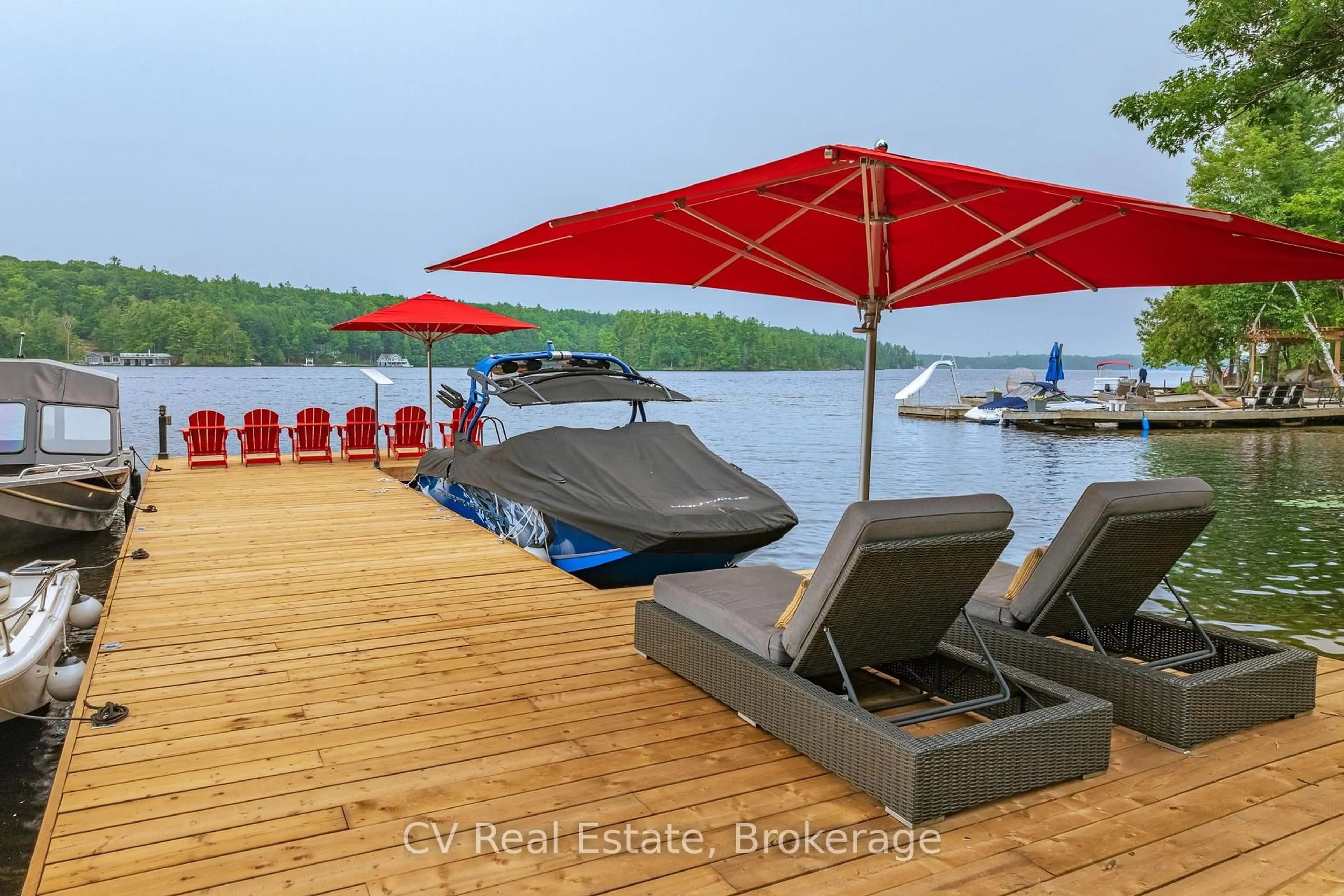 Patio, water/lake/river/ocean view for 776 Eileen Gowan Island, Bracebridge Ontario P1L 1X6