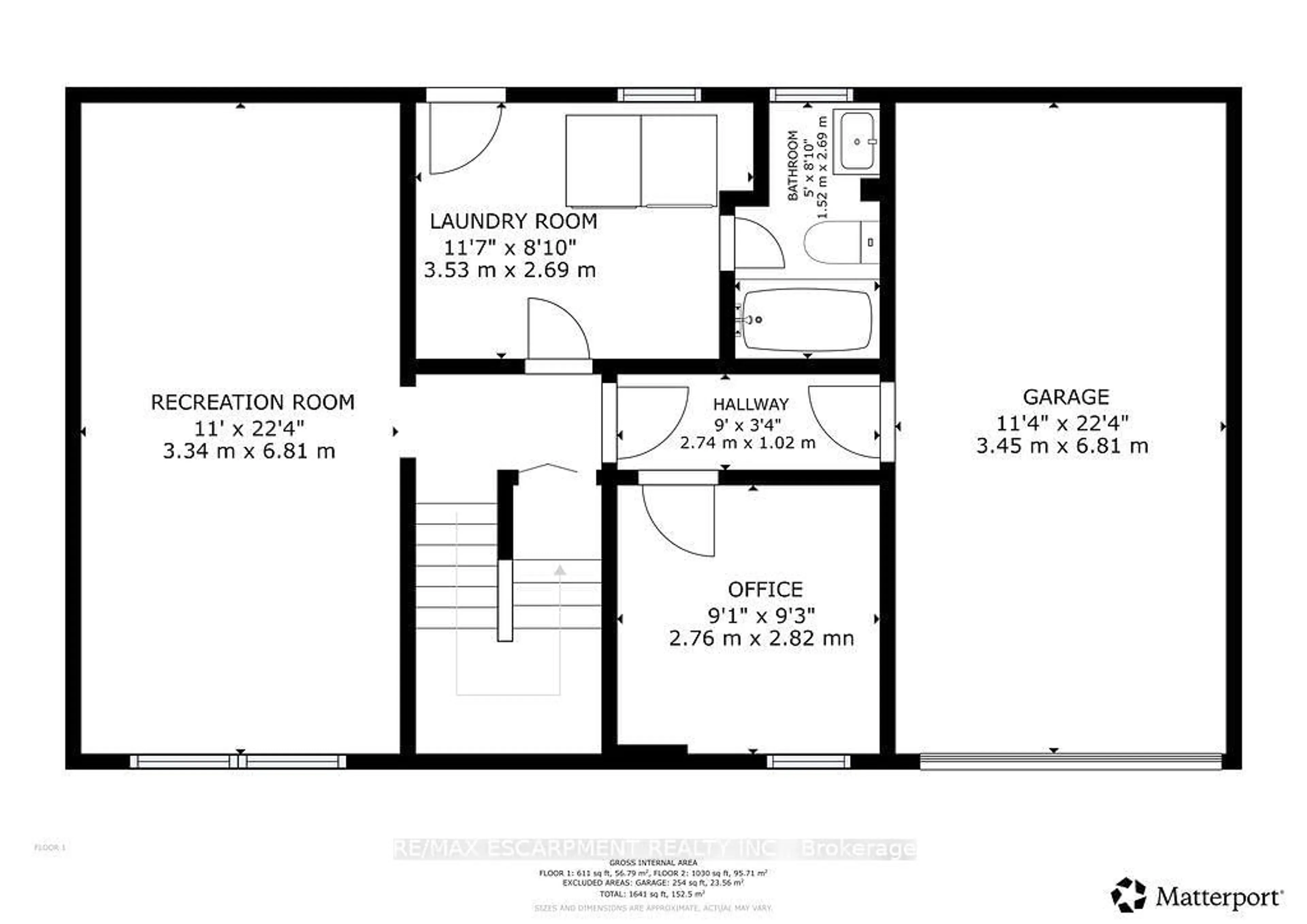 Floor plan for 57 Valery Crt, Hamilton Ontario L9C 2W2