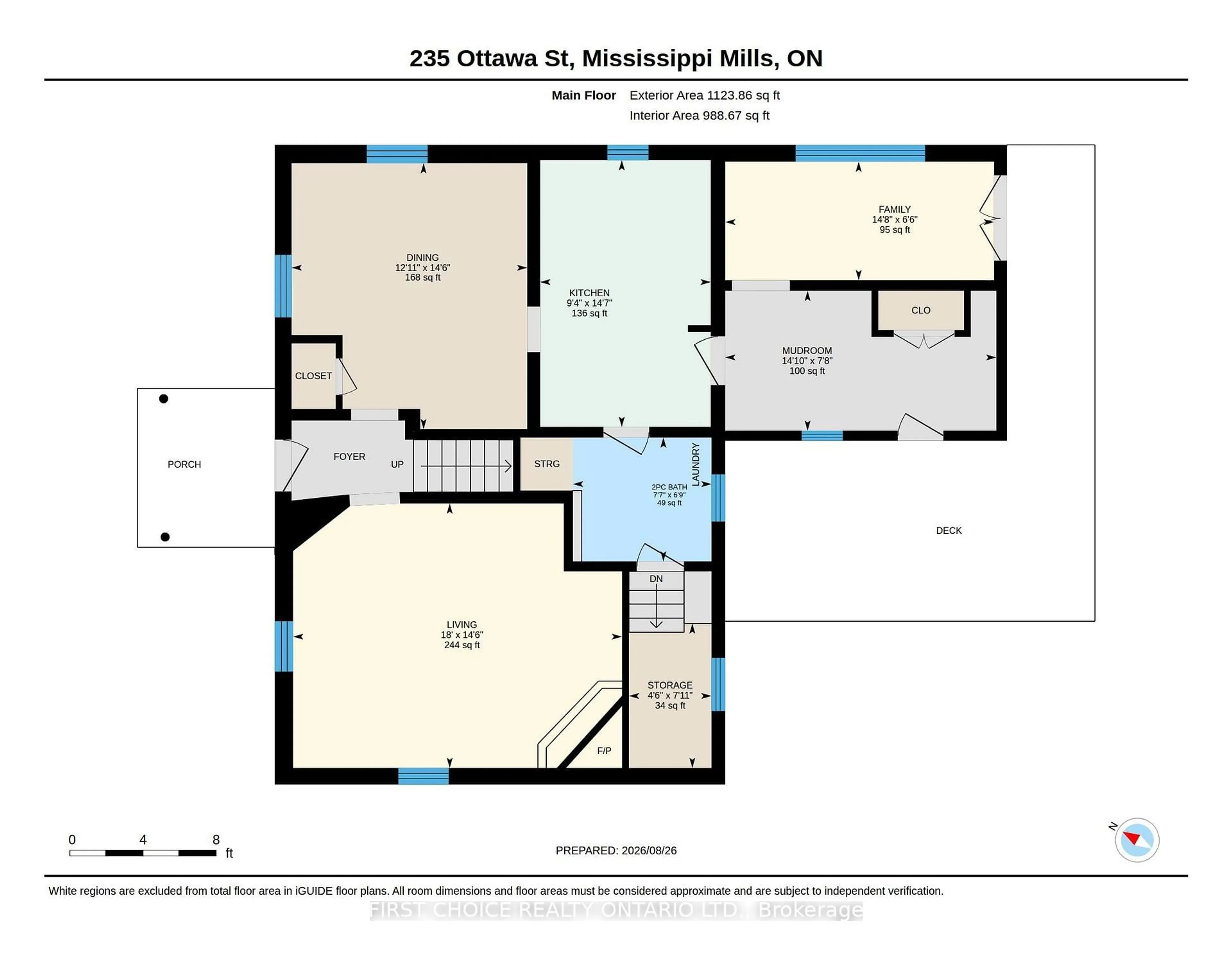 Floor plan for 235 Ottawa St, Almonte Ontario K0A 1A0