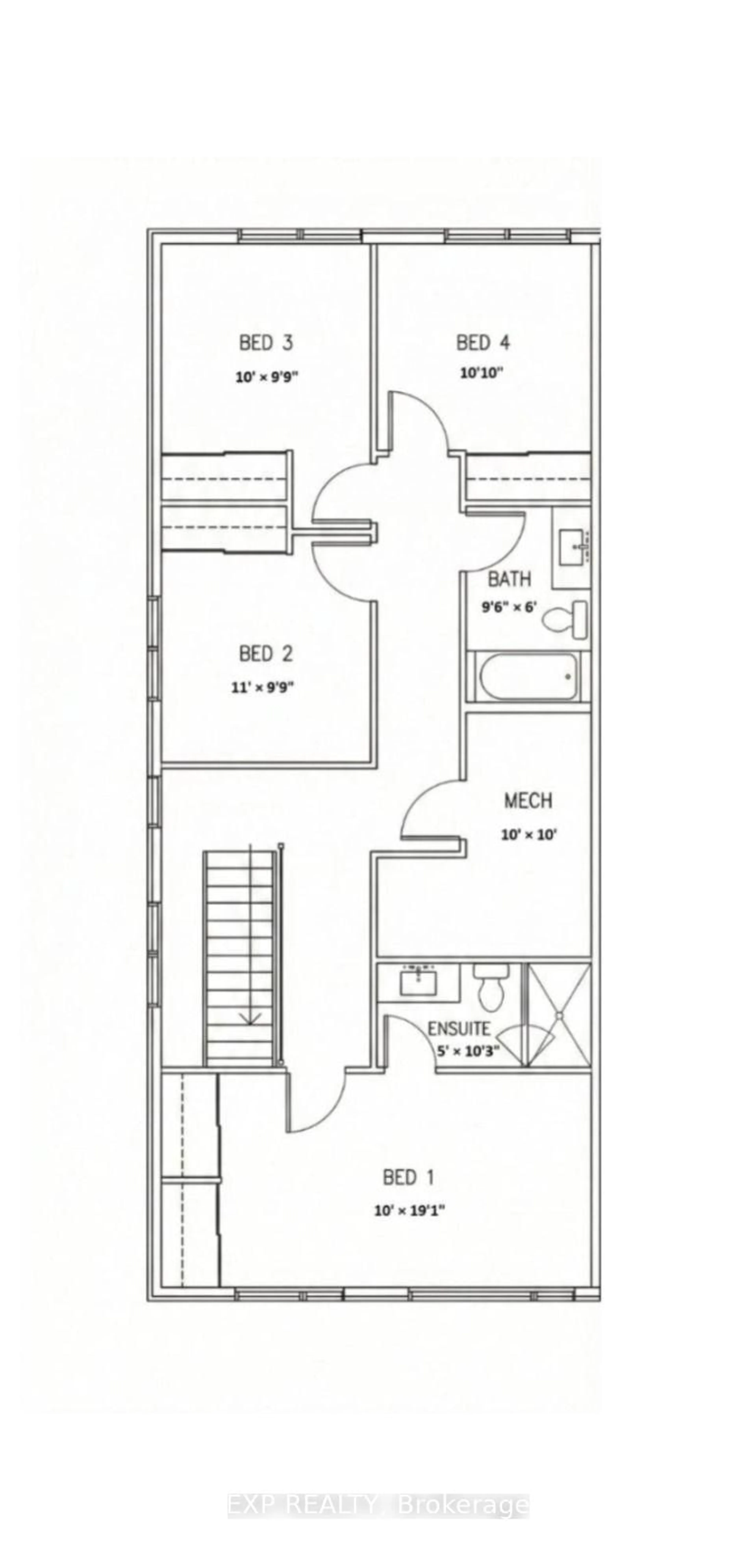 Floor plan for 234-236 Woodroffe Ave, Ottawa Ontario K2A 3V4