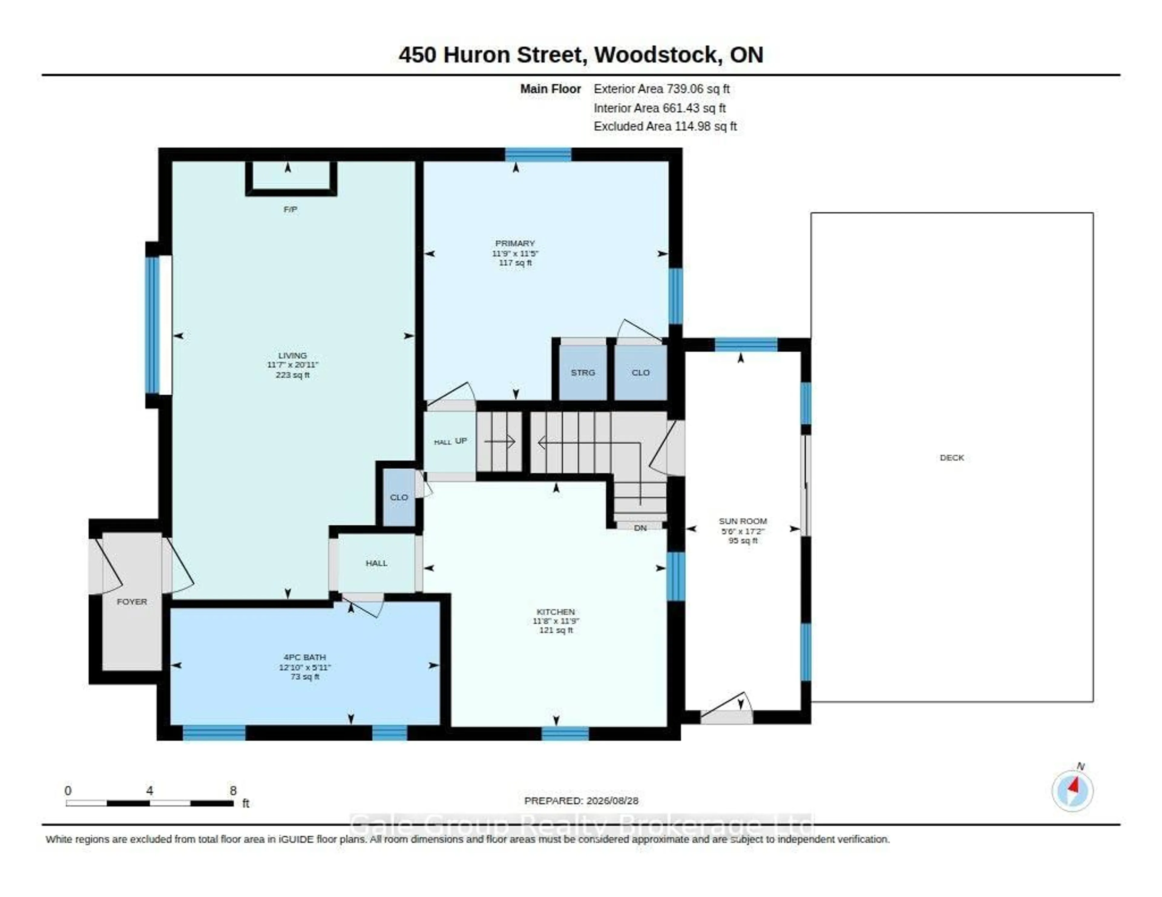 Floor plan for 450 Huron St, Woodstock Ontario N4S 7A7