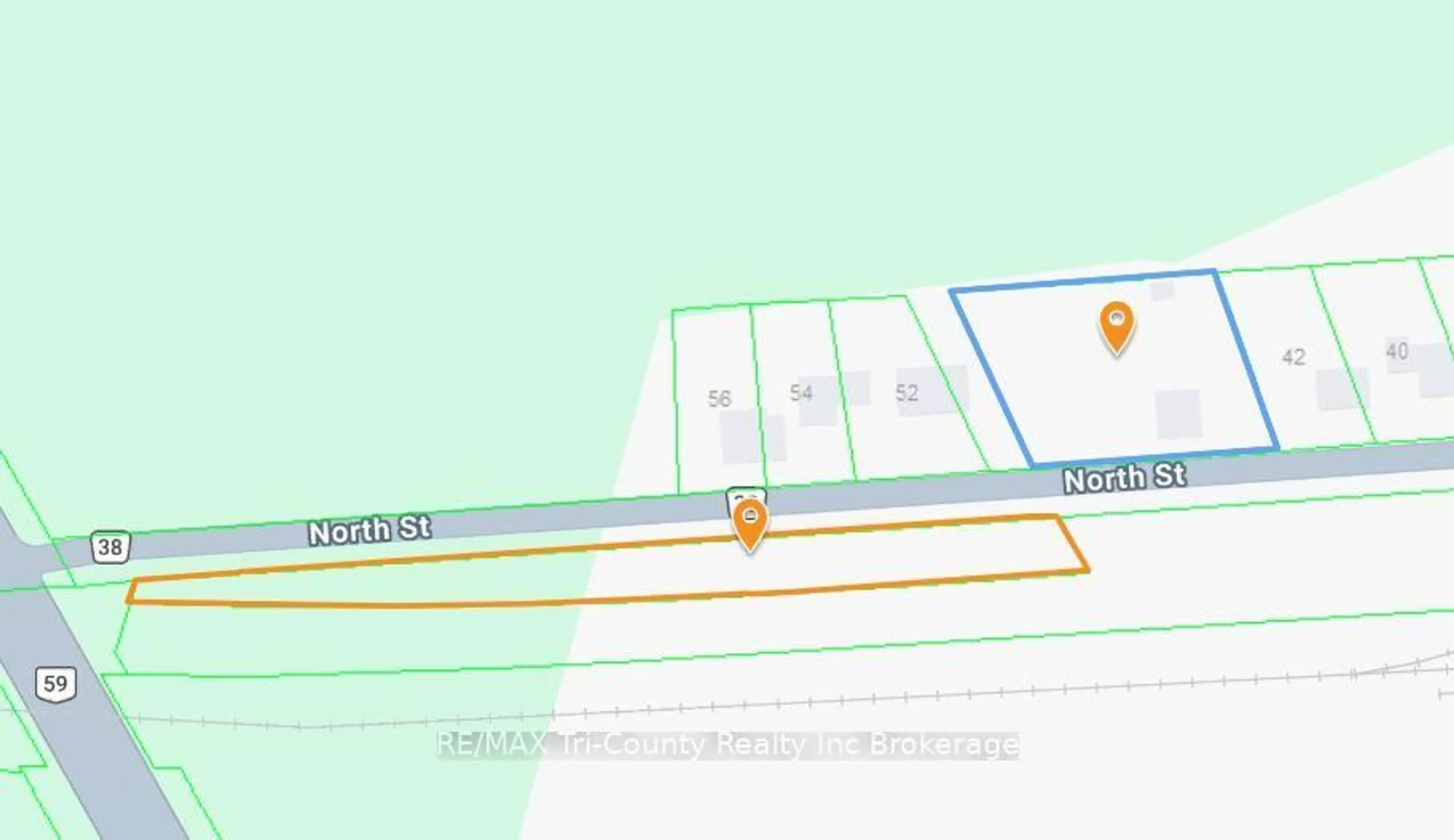 Picture of a map for 44 North St, Norfolk Ontario N0J 1E0