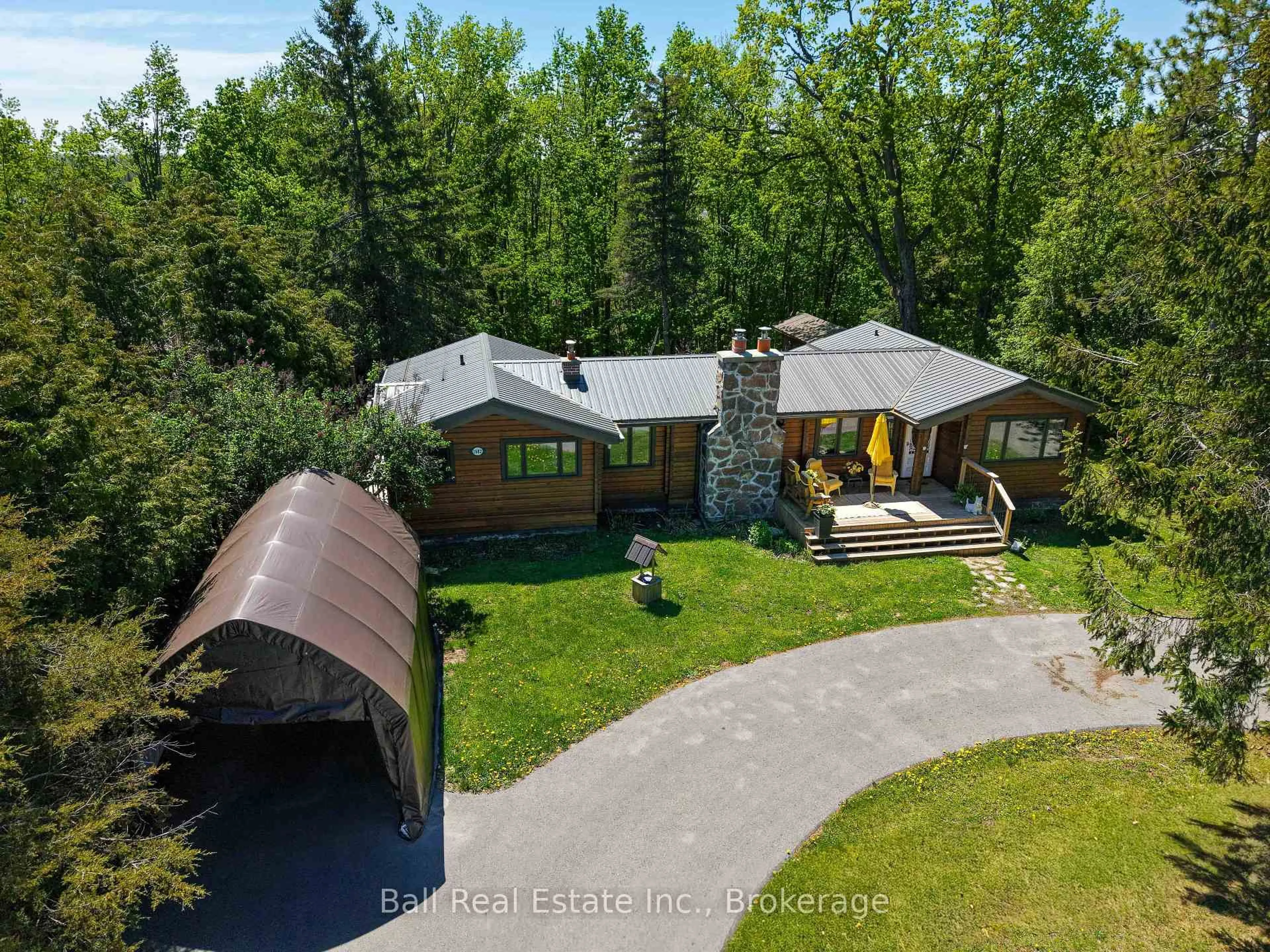 A pic from outside/outdoor area/front of a property/back of a property/a pic from drone, unknown for 1982 County Rd 8, Kawartha Lakes Ontario K0M 1A0