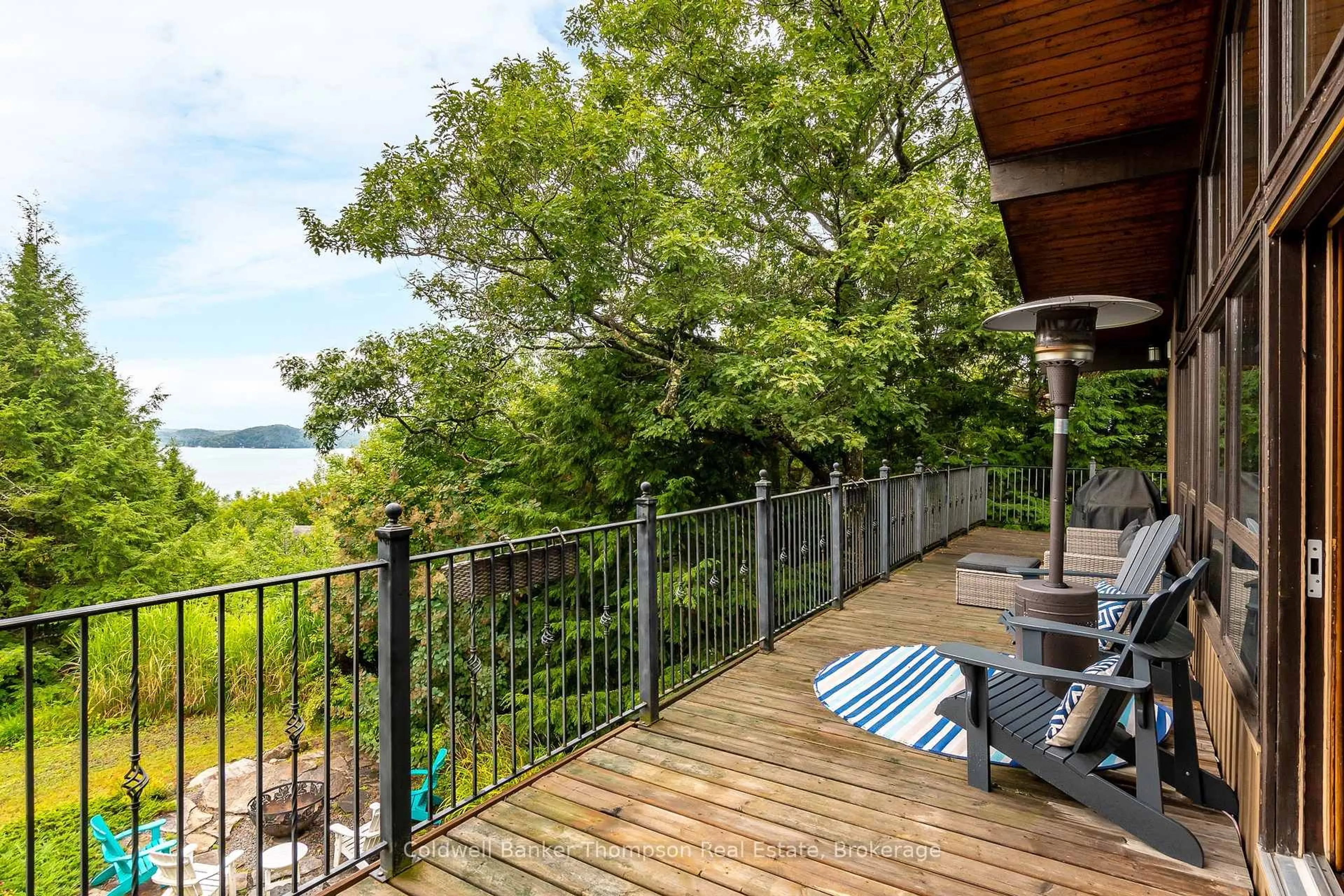 Patio, water/lake/river/ocean view for 165 Golden Pheasant Dr, Huntsville Ontario P1H 1B3