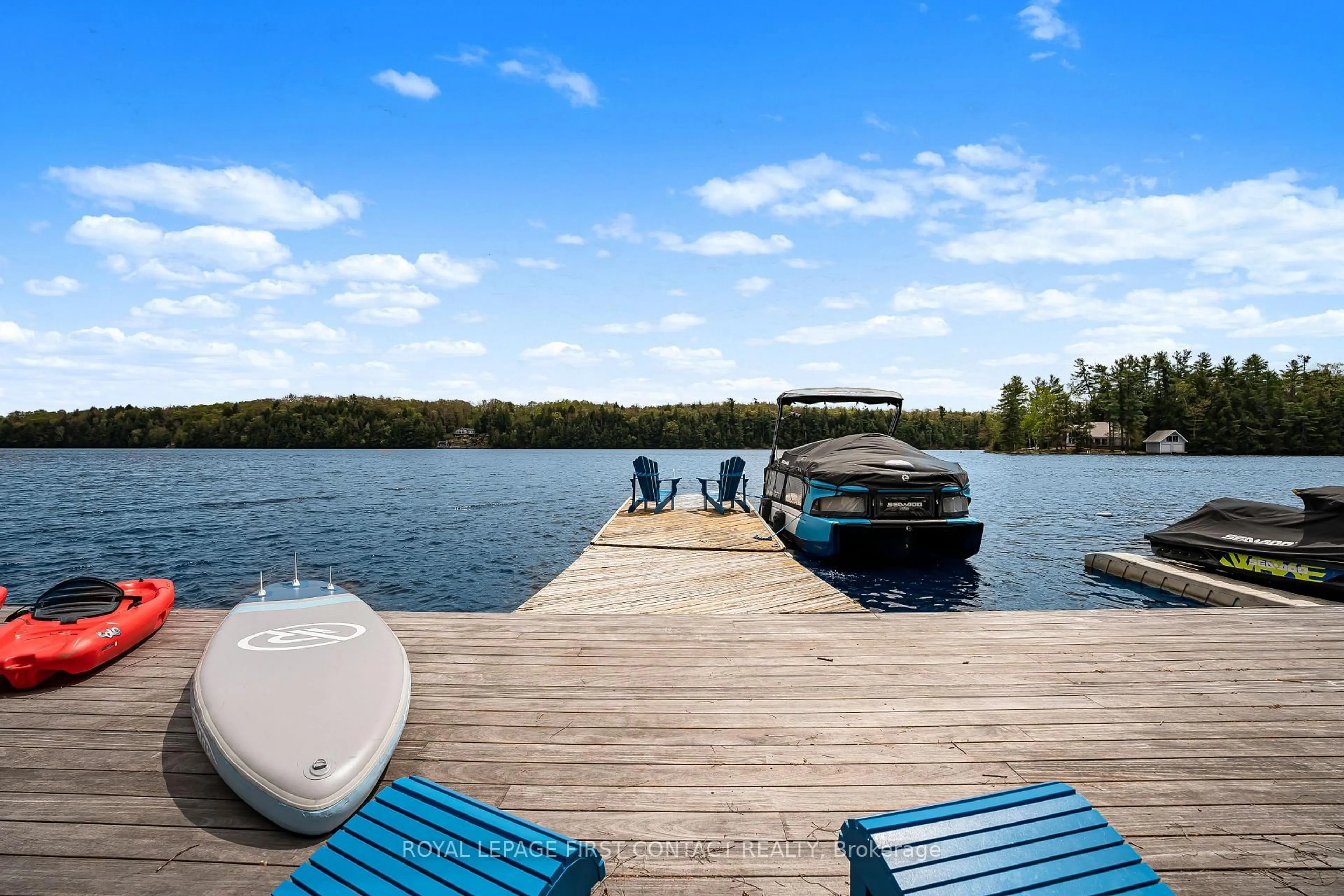 Patio, water/lake/river/ocean view for 57 Fox Back Rd, The Archipelago Ontario P0C 1H0