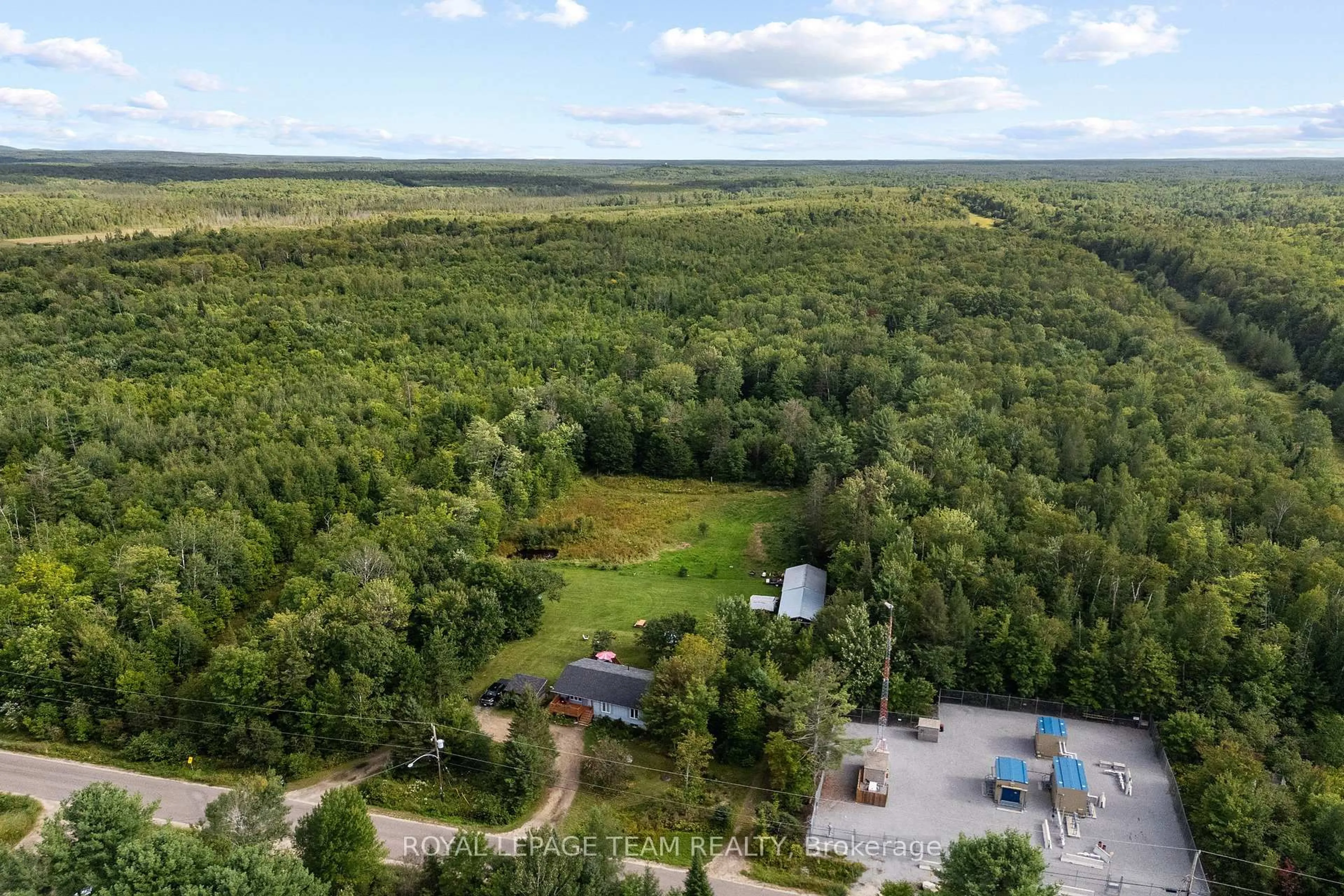 A pic from outside/outdoor area/front of a property/back of a property/a pic from drone, forest/trees view for 484 WYLIE Rd, Deep River Ontario K0J 1P0