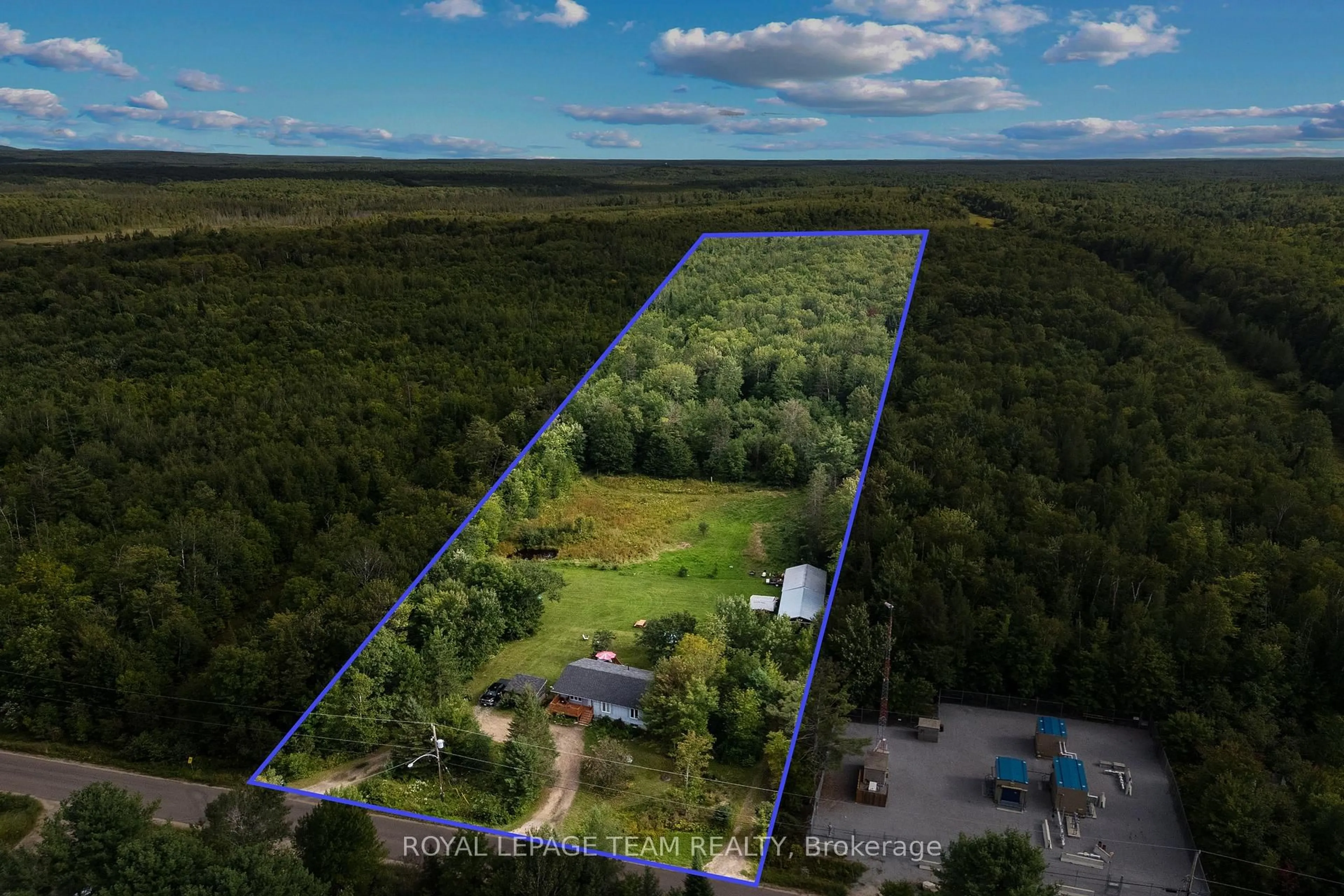 A pic from outside/outdoor area/front of a property/back of a property/a pic from drone, forest/trees view for 484 WYLIE Rd, Deep River Ontario K0J 1P0