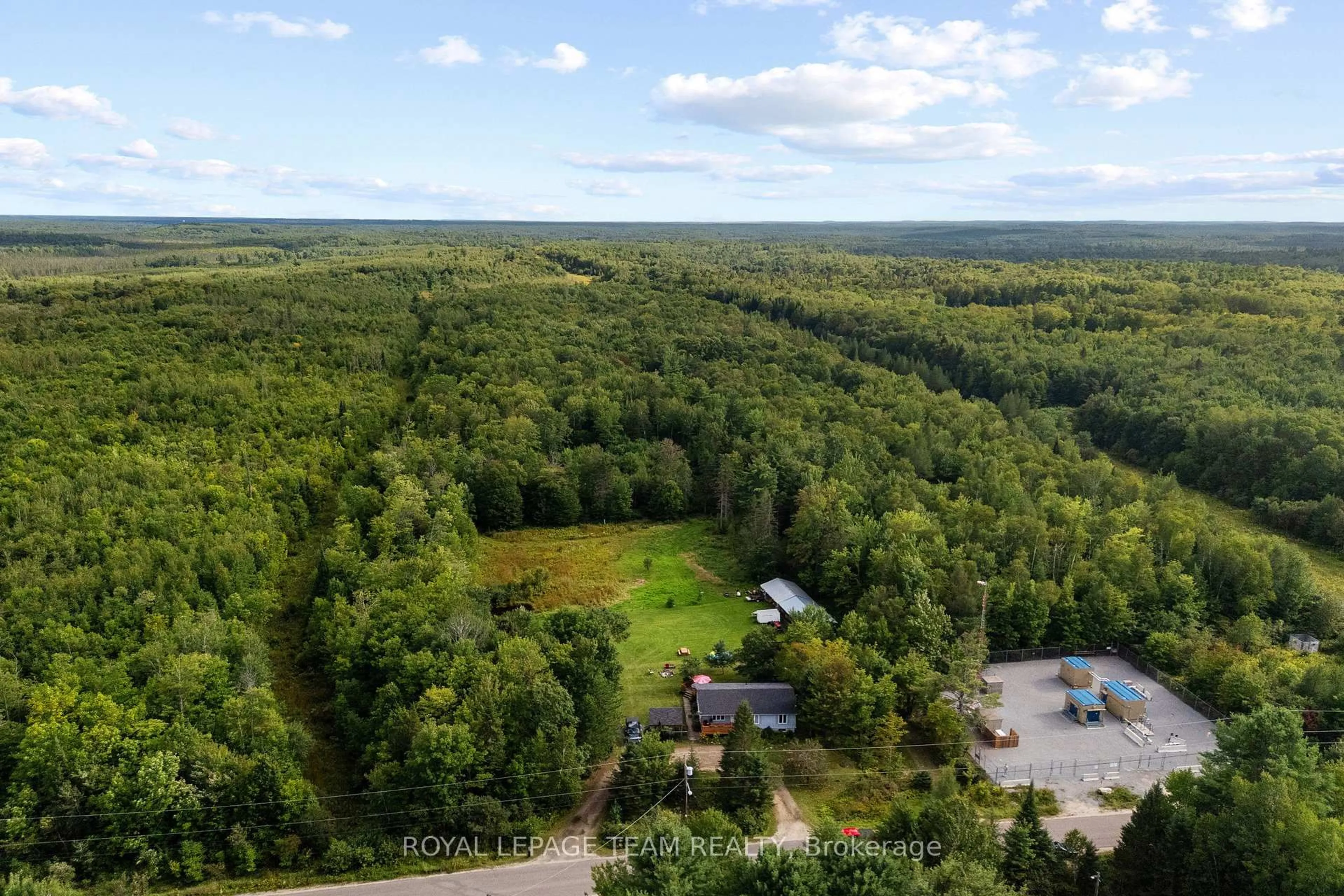 A pic from outside/outdoor area/front of a property/back of a property/a pic from drone, forest/trees view for 484 WYLIE Rd, Deep River Ontario K0J 1P0
