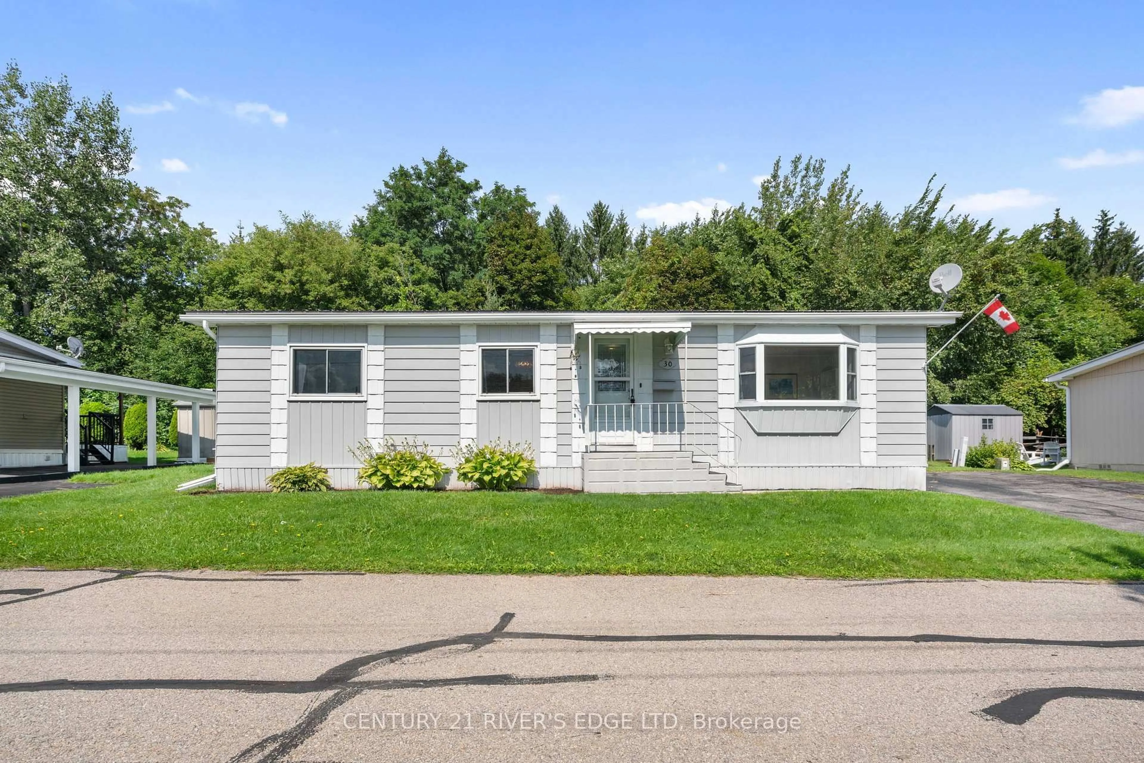 Home with vinyl exterior material, street for 1871 Oxford Ave #30, Elizabethtown-Kitley Ontario K6V 7B5