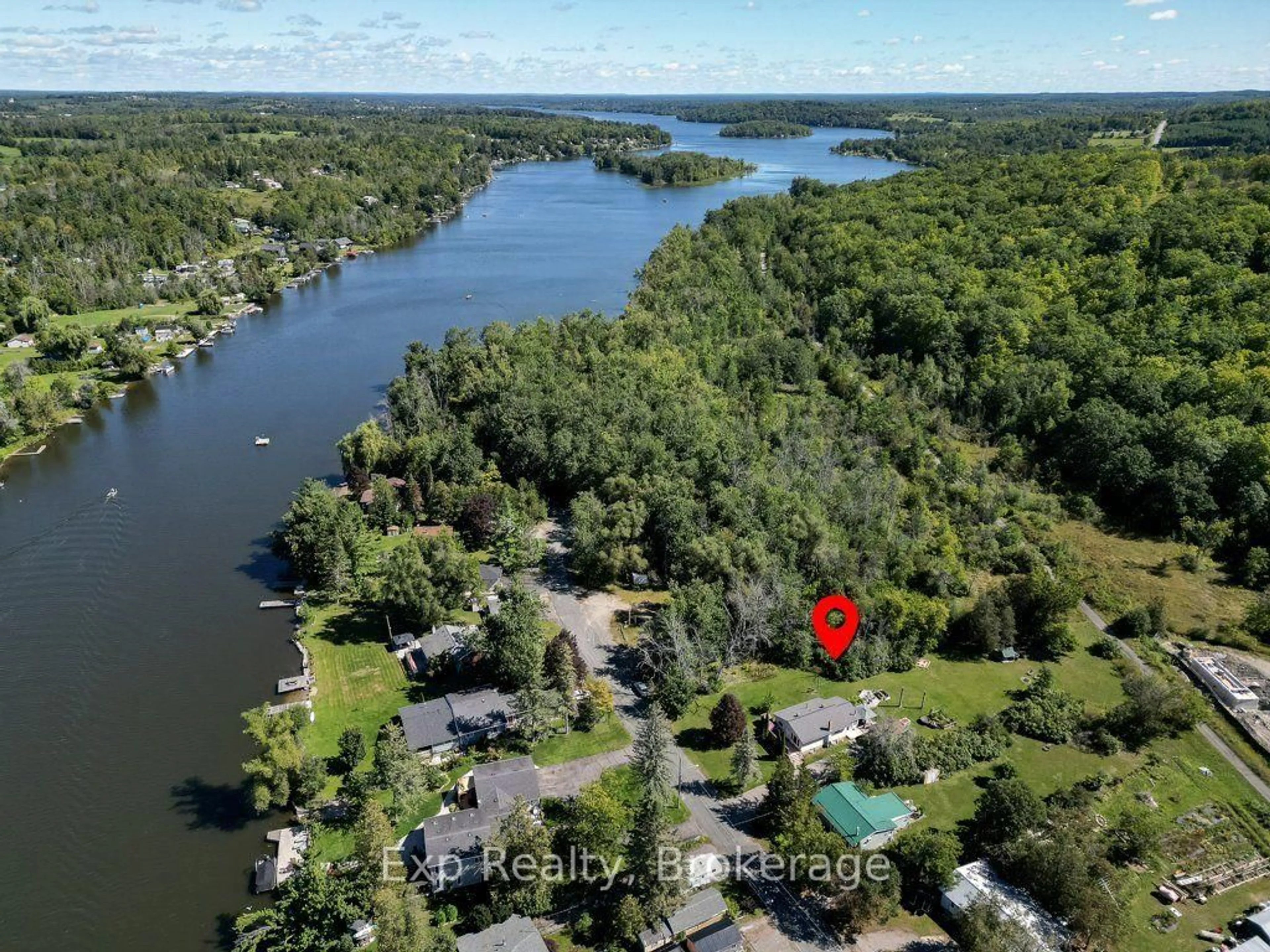 A pic from outside/outdoor area/front of a property/back of a property/a pic from drone, water/lake/river/ocean view for 156 Cedar Dr, Trent Hills Ontario K0L 1Y0