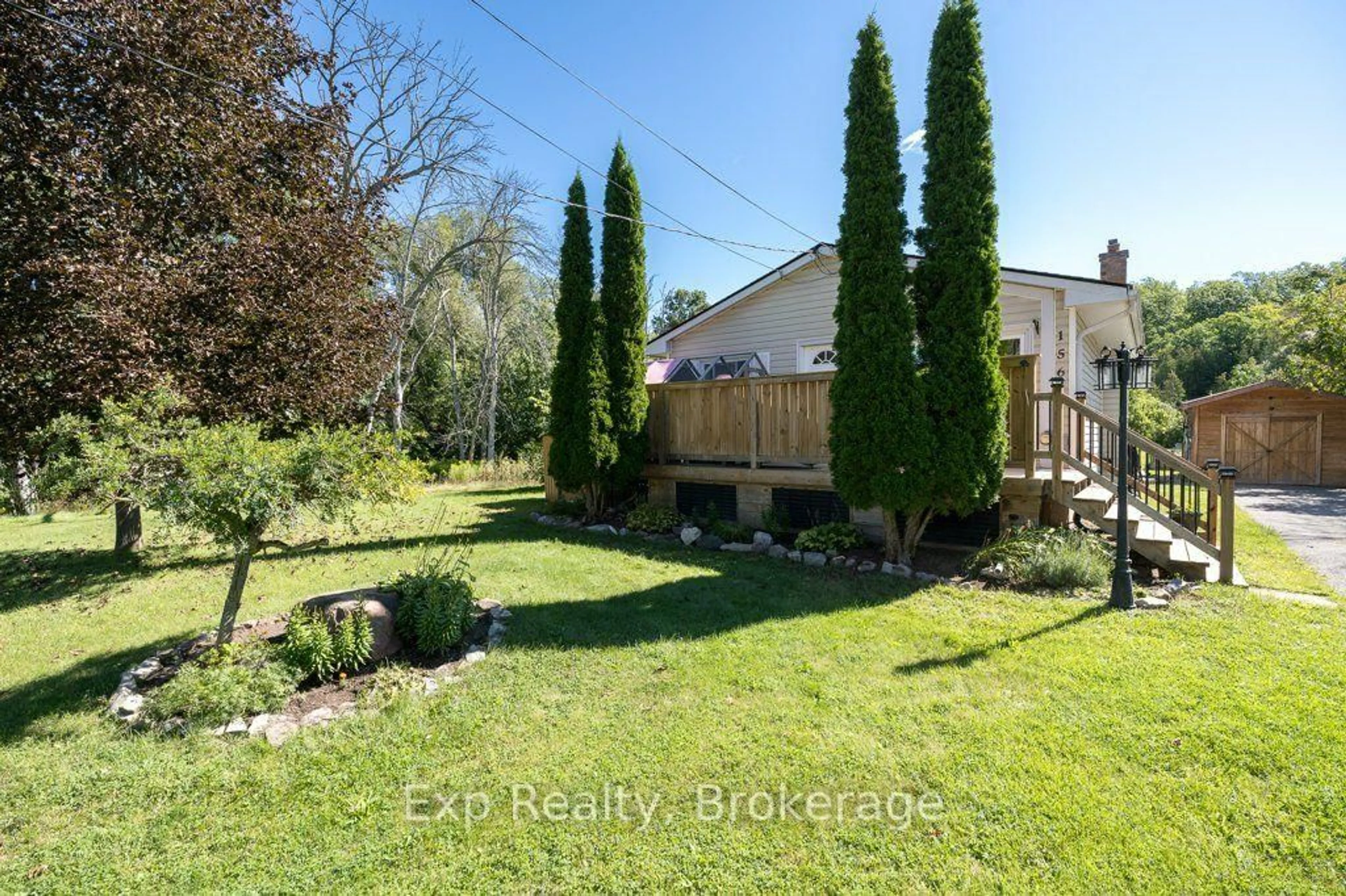 A pic from outside/outdoor area/front of a property/back of a property/a pic from drone, water/lake/river/ocean view for 156 Cedar Dr, Trent Hills Ontario K0L 1Y0