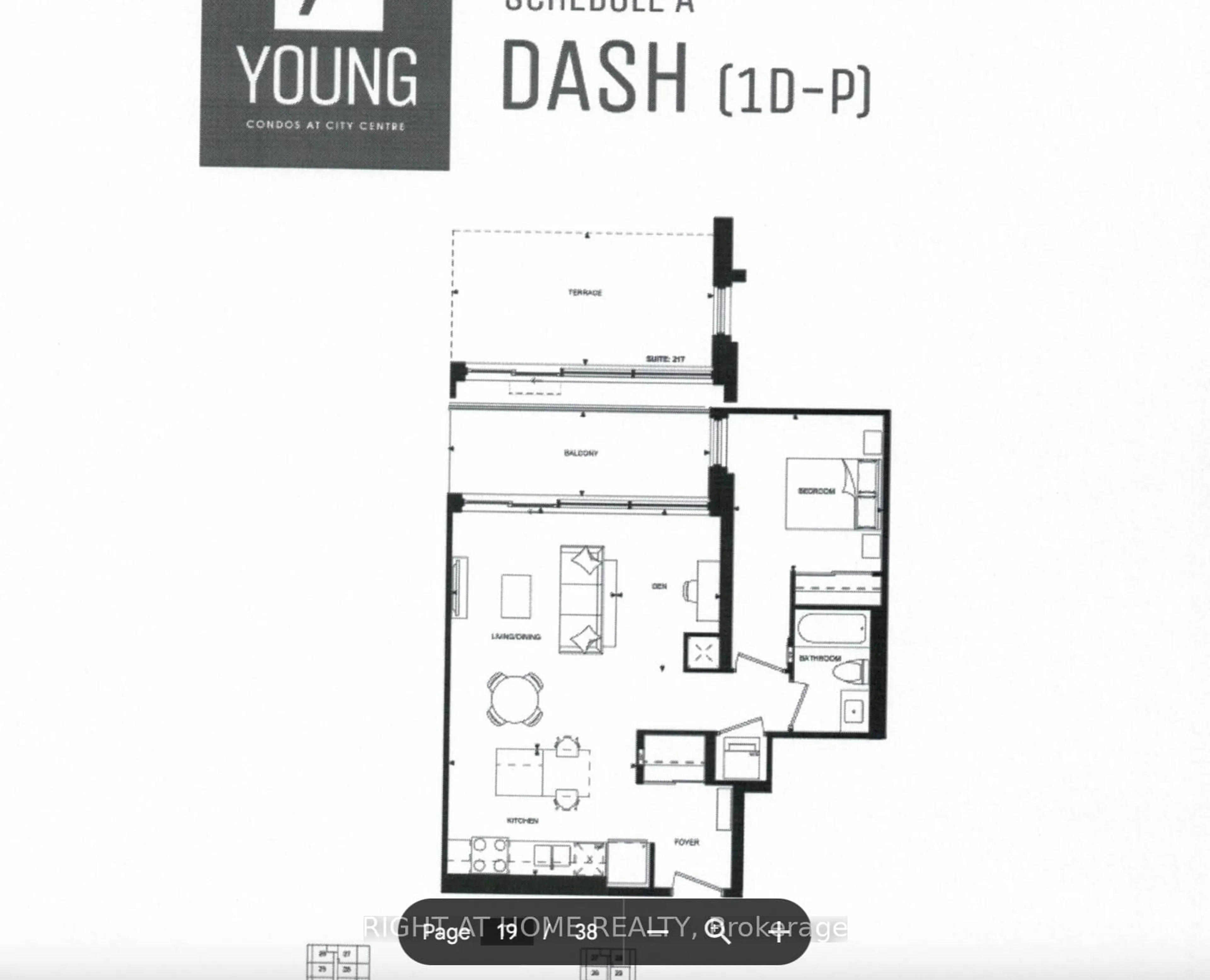 Floor plan for 55 Duke St #418, Kitchener Ontario N2H 0B4