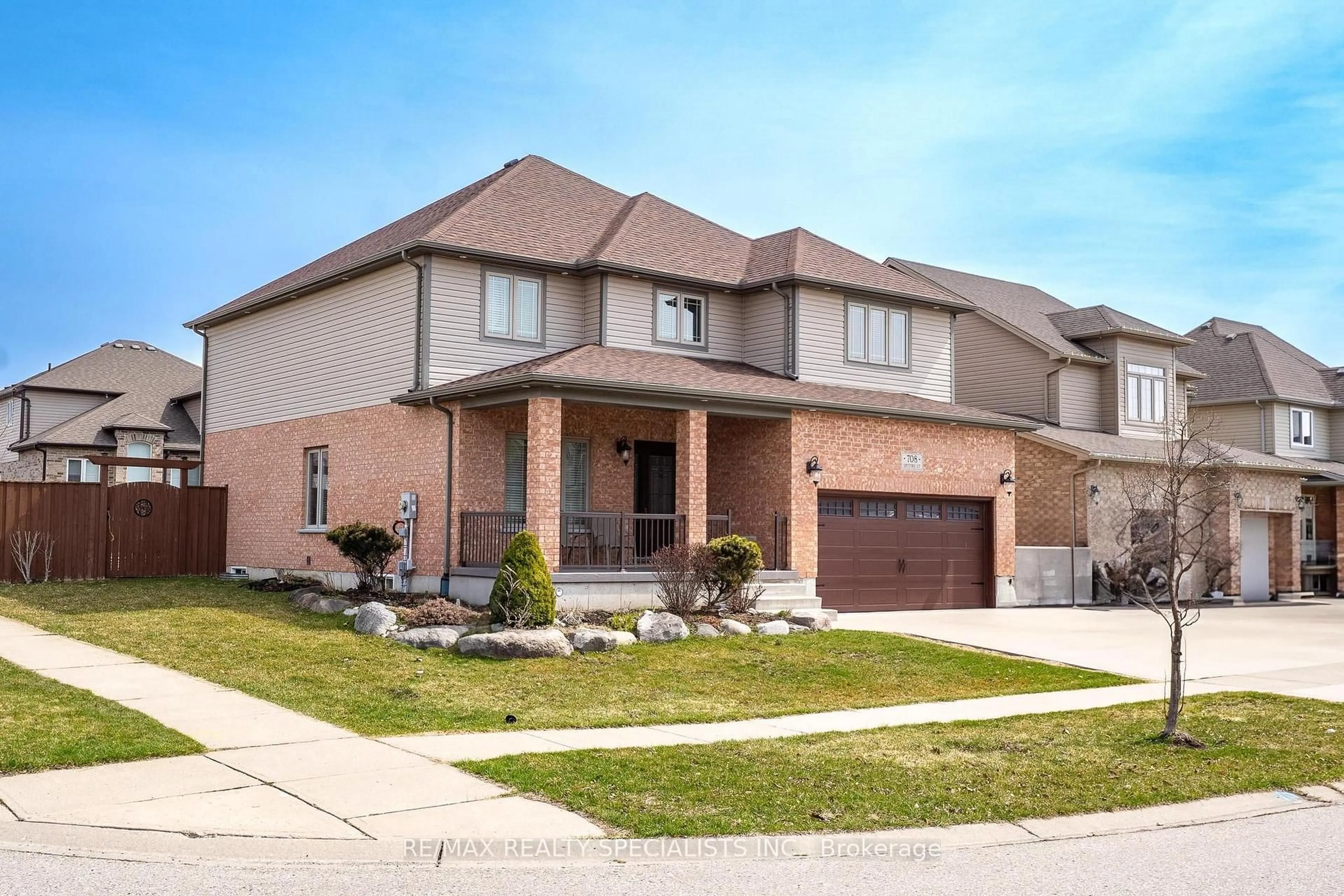 Home with brick exterior material, street for 708 Spitfire St, Woodstock Ontario N4T 0B1