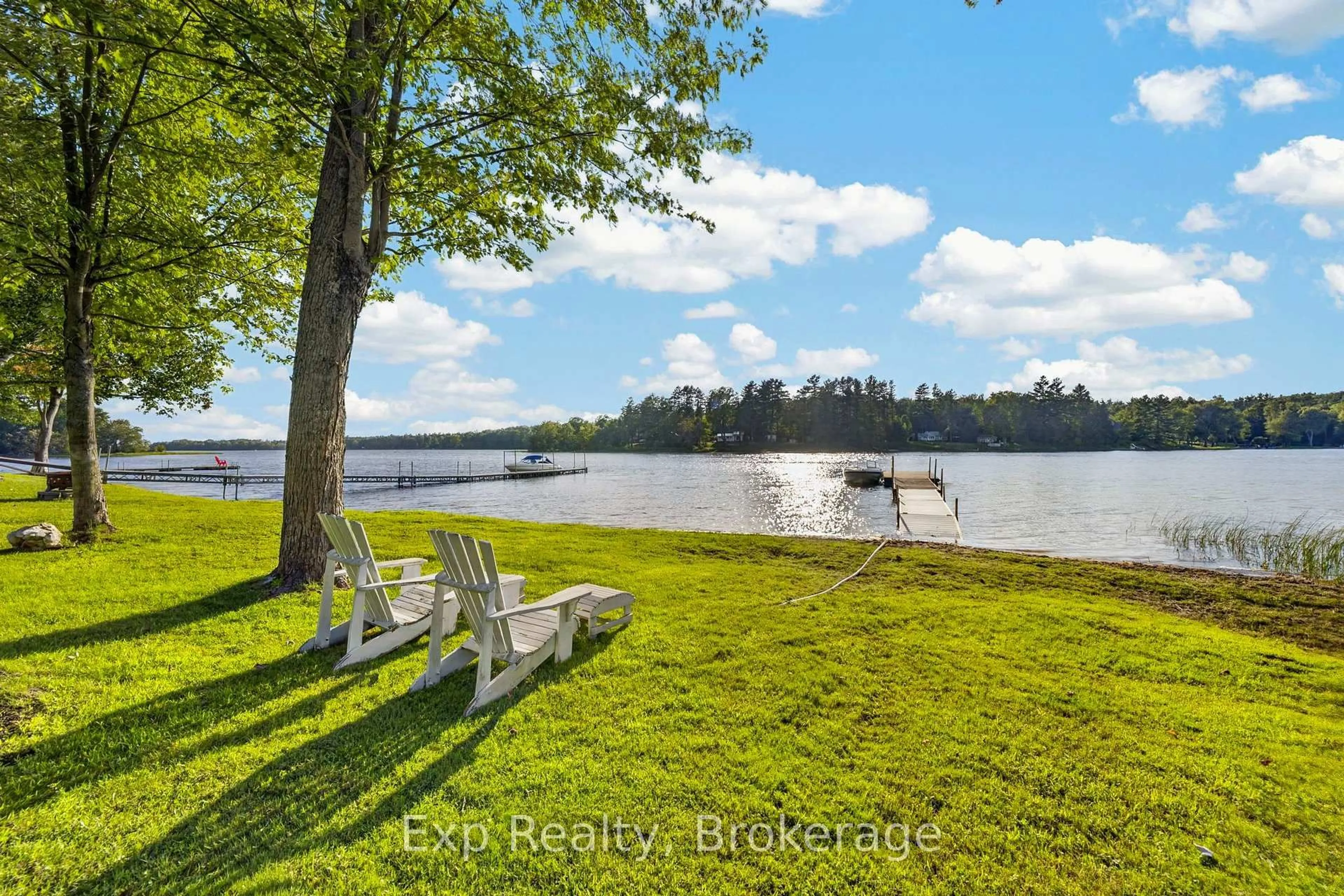 Patio, water/lake/river/ocean view for 90 Cosy Cove Lane, Tweed Ontario K0K 3J0