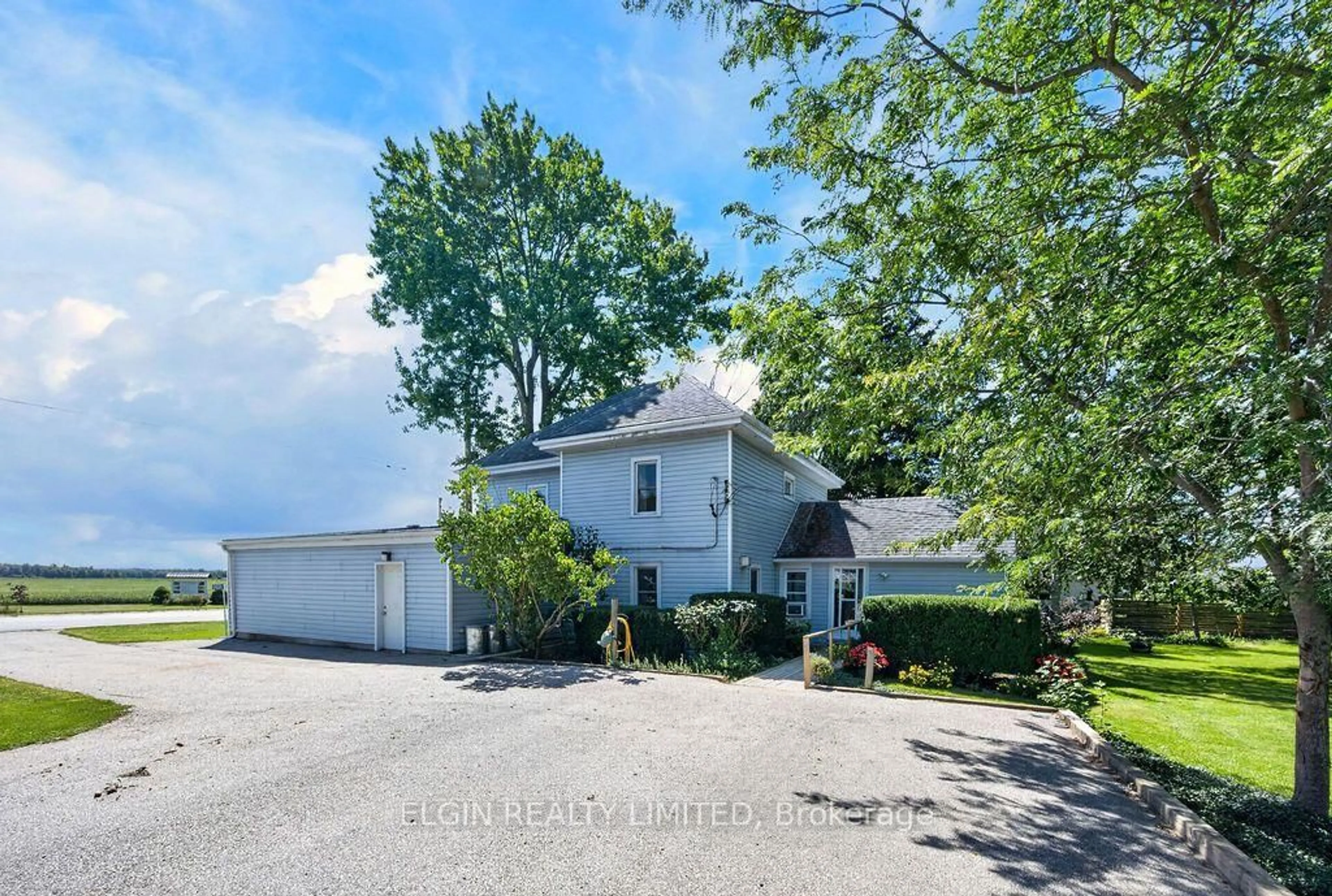 A pic from outside/outdoor area/front of a property/back of a property/a pic from drone, unknown for 38236 Fingal Line, Southwold Ontario N5P 3S5