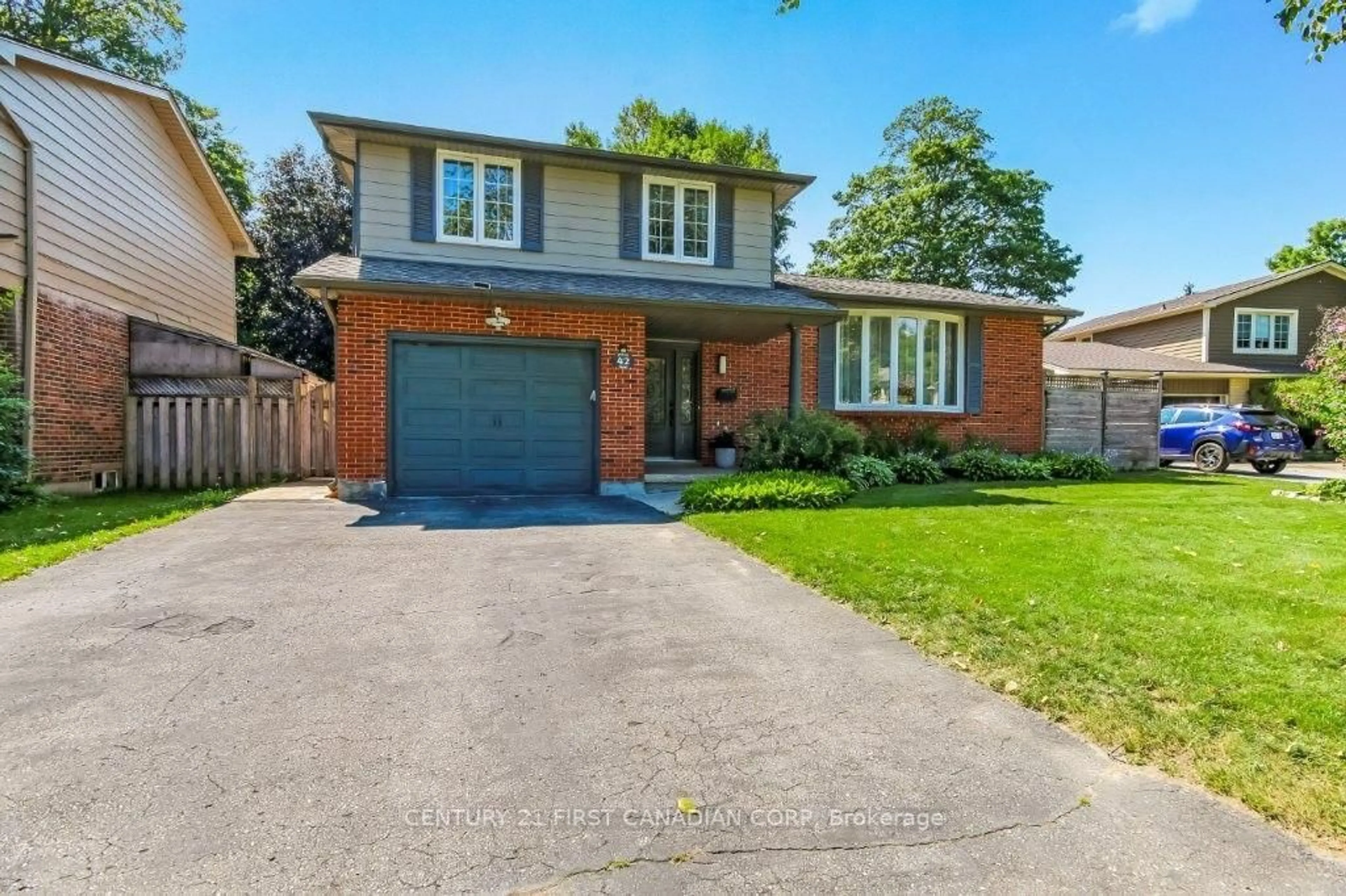 Home with brick exterior material, street for 42 Portal Crt, London North Ontario N5X 2E6