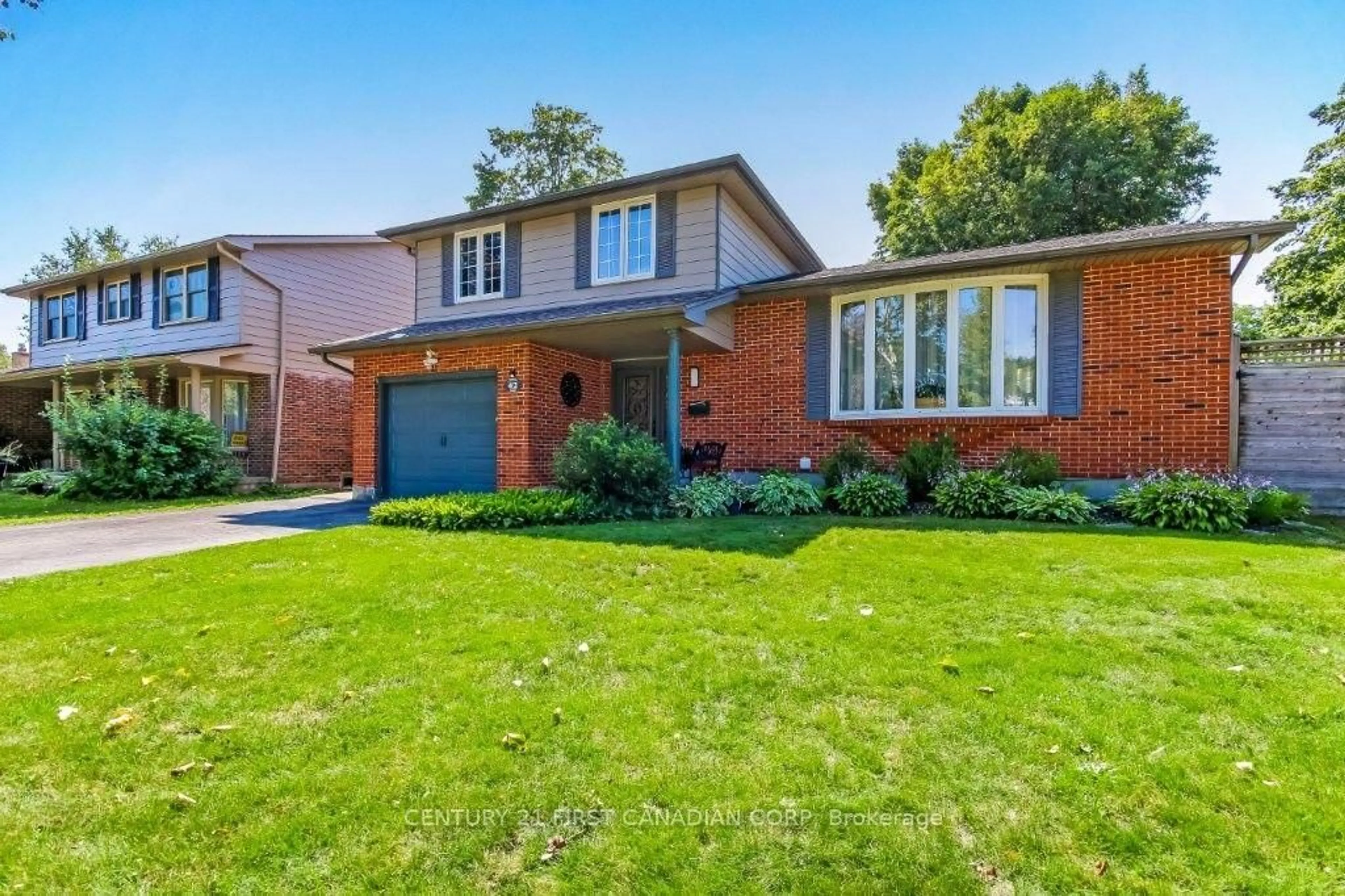Home with brick exterior material, street for 42 Portal Crt, London North Ontario N5X 2E6