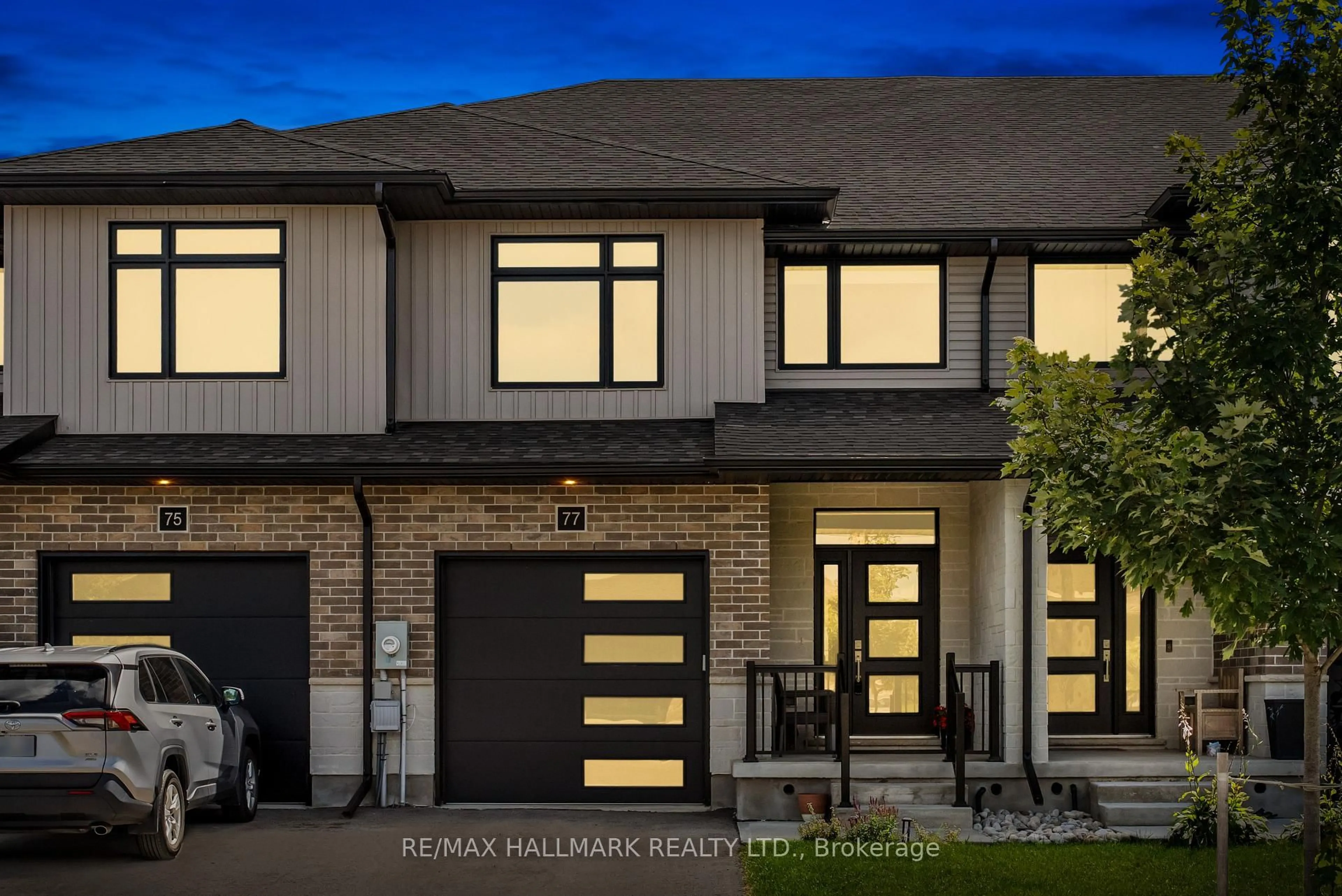 Home with brick exterior material, mountain view for 77 Rea Dr, Centre Wellington Ontario N1M 0H5
