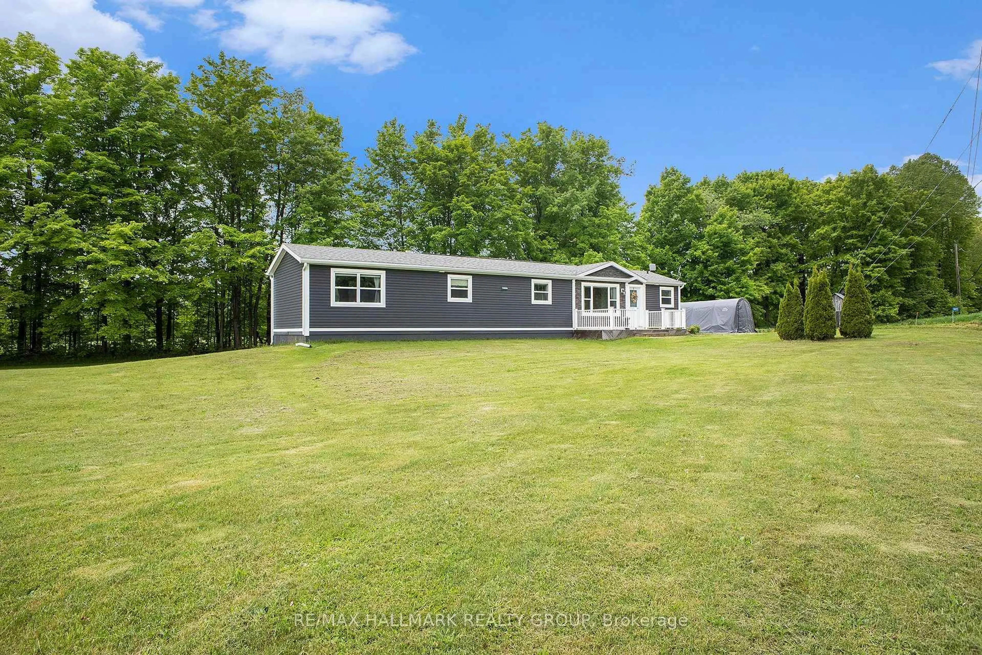 A pic from outside/outdoor area/front of a property/back of a property/a pic from drone, water/lake/river/ocean view for 541 Drummond Conc 7 Rd, Perth Ontario K7H 3C8