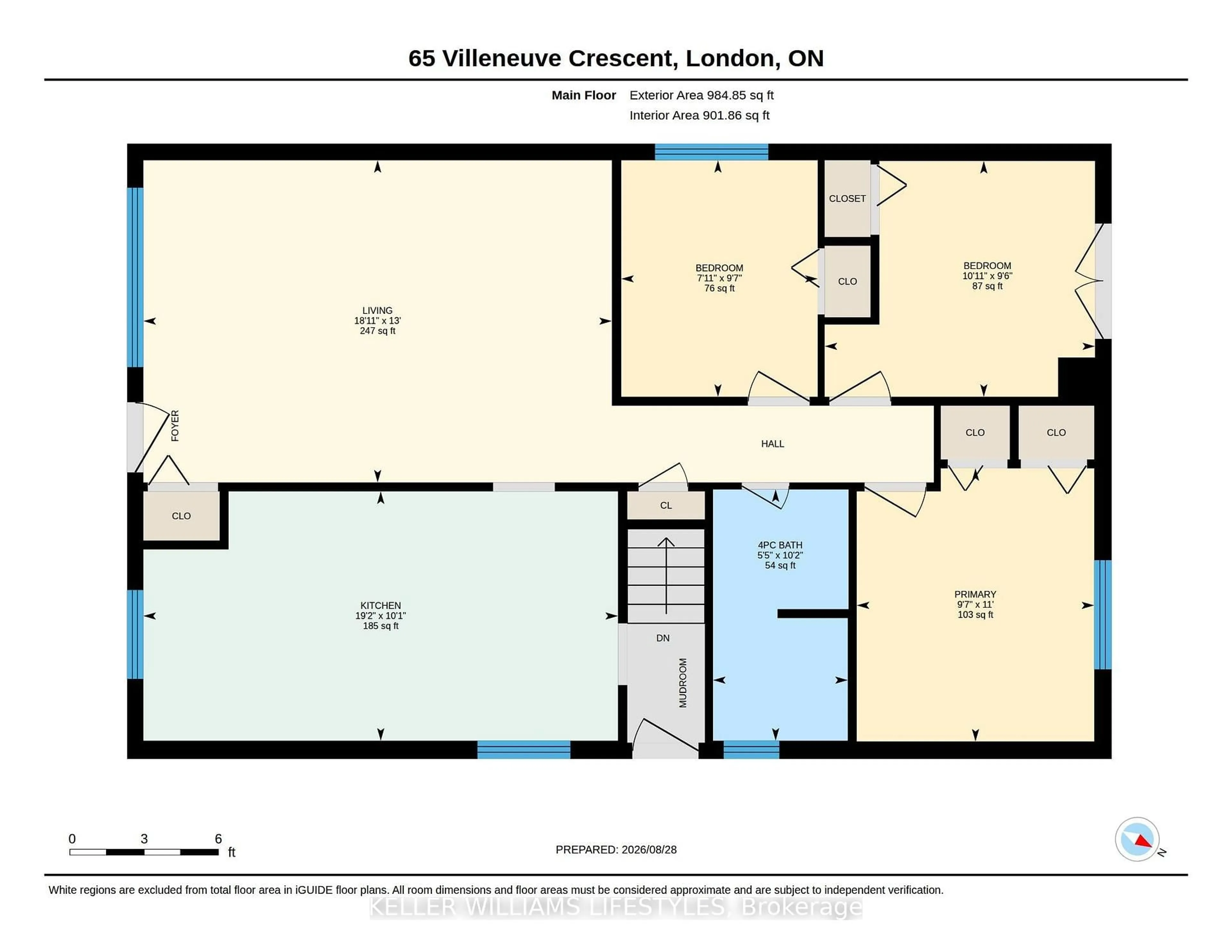 Floor plan for 65 Villeneuve Cres, London East Ontario N5V 1M7