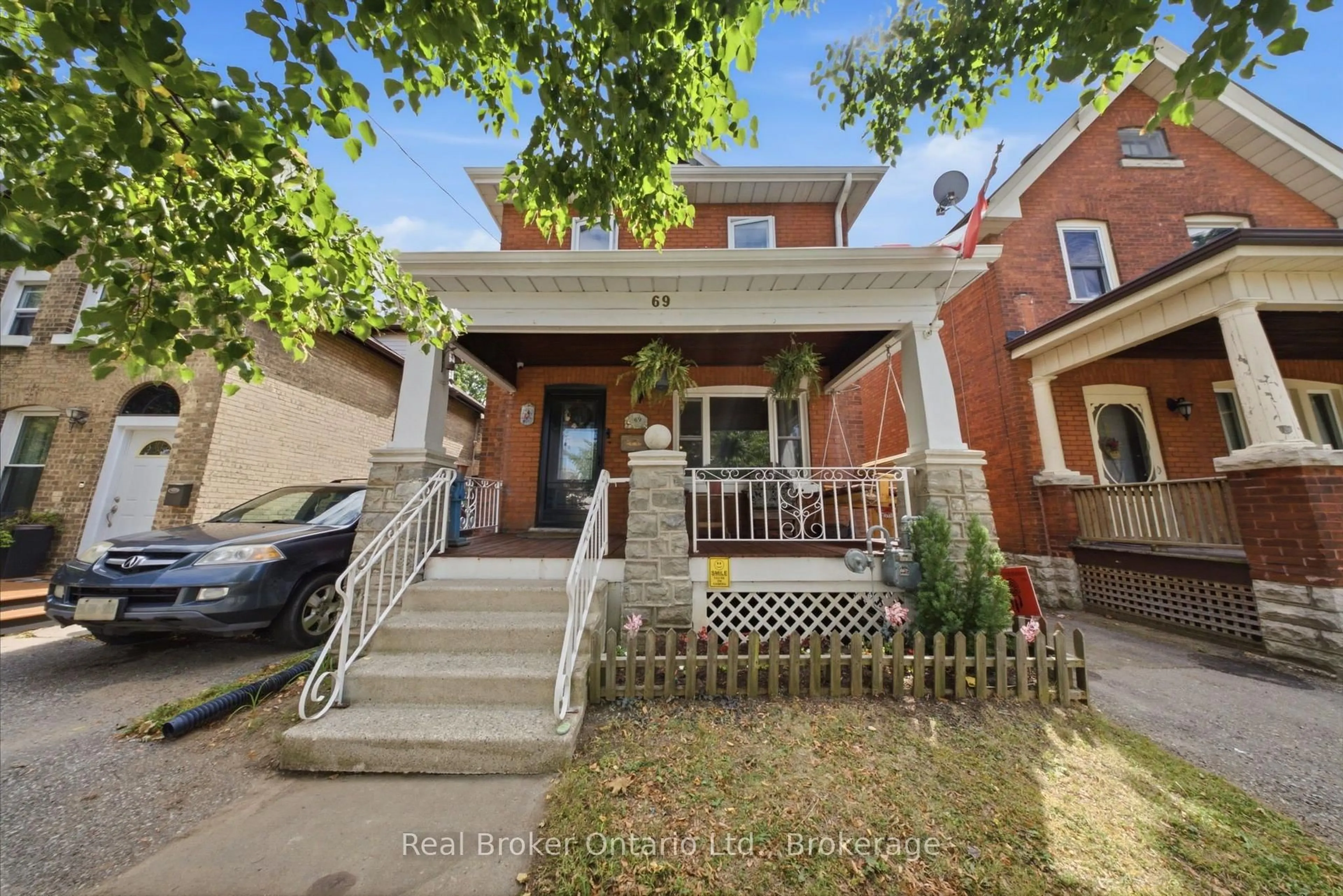 Home with brick exterior material, street for 69 Arthur St, Brantford Ontario N3S 3H9