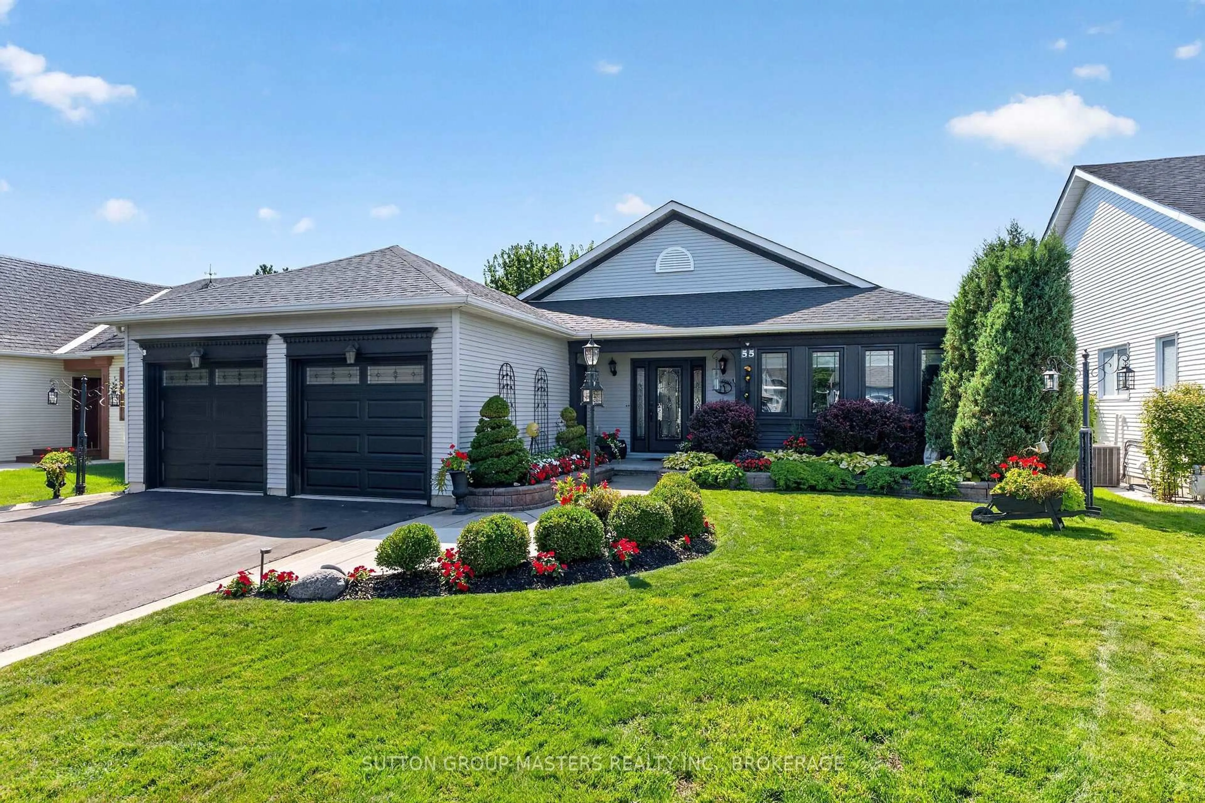 Home with vinyl exterior material, street for 55 Abbey Dawn Dr, Bath Ontario K0H 1G0