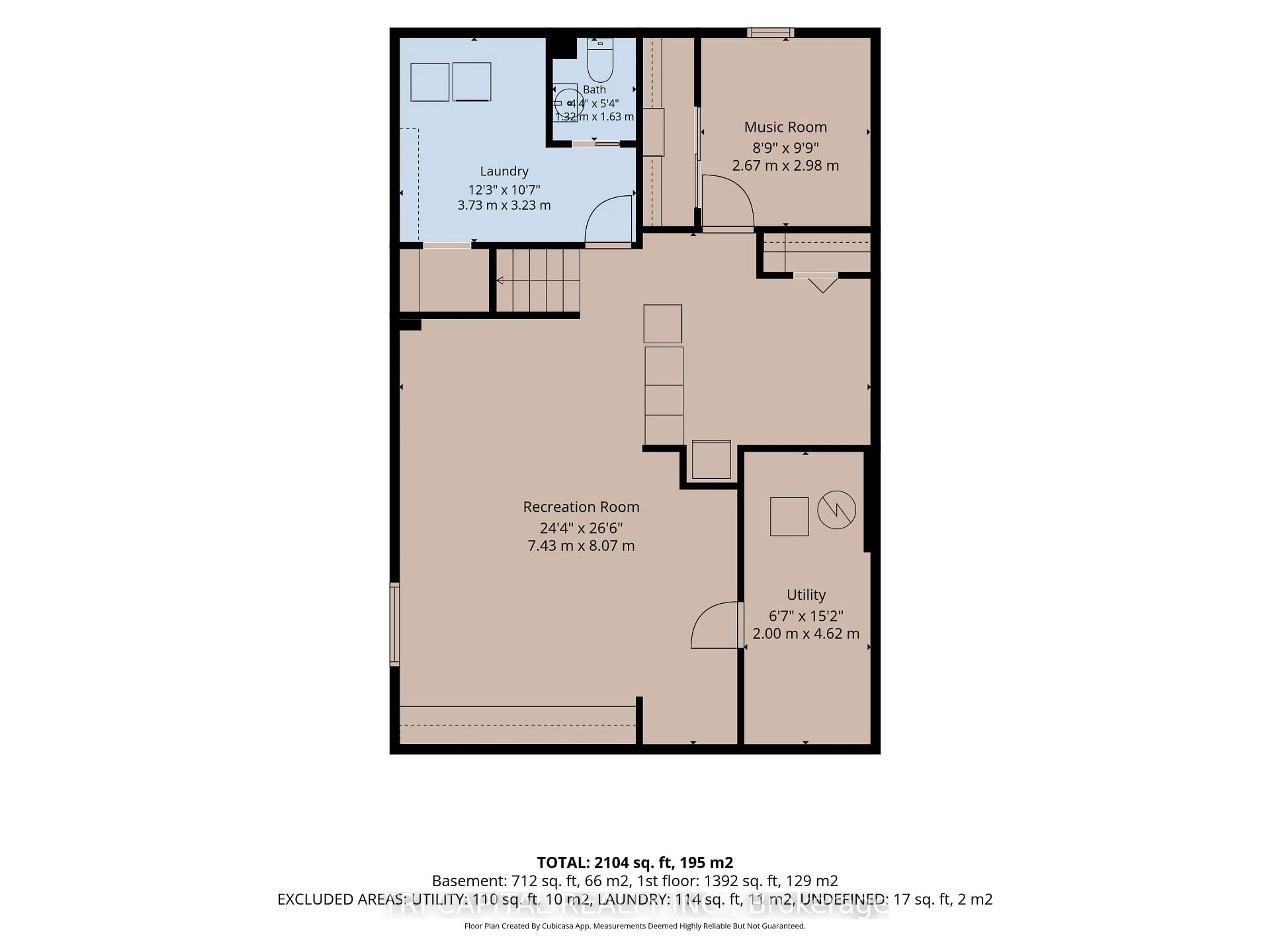 Floor plan for 4 Harding Cres, London South Ontario N6E 1G3