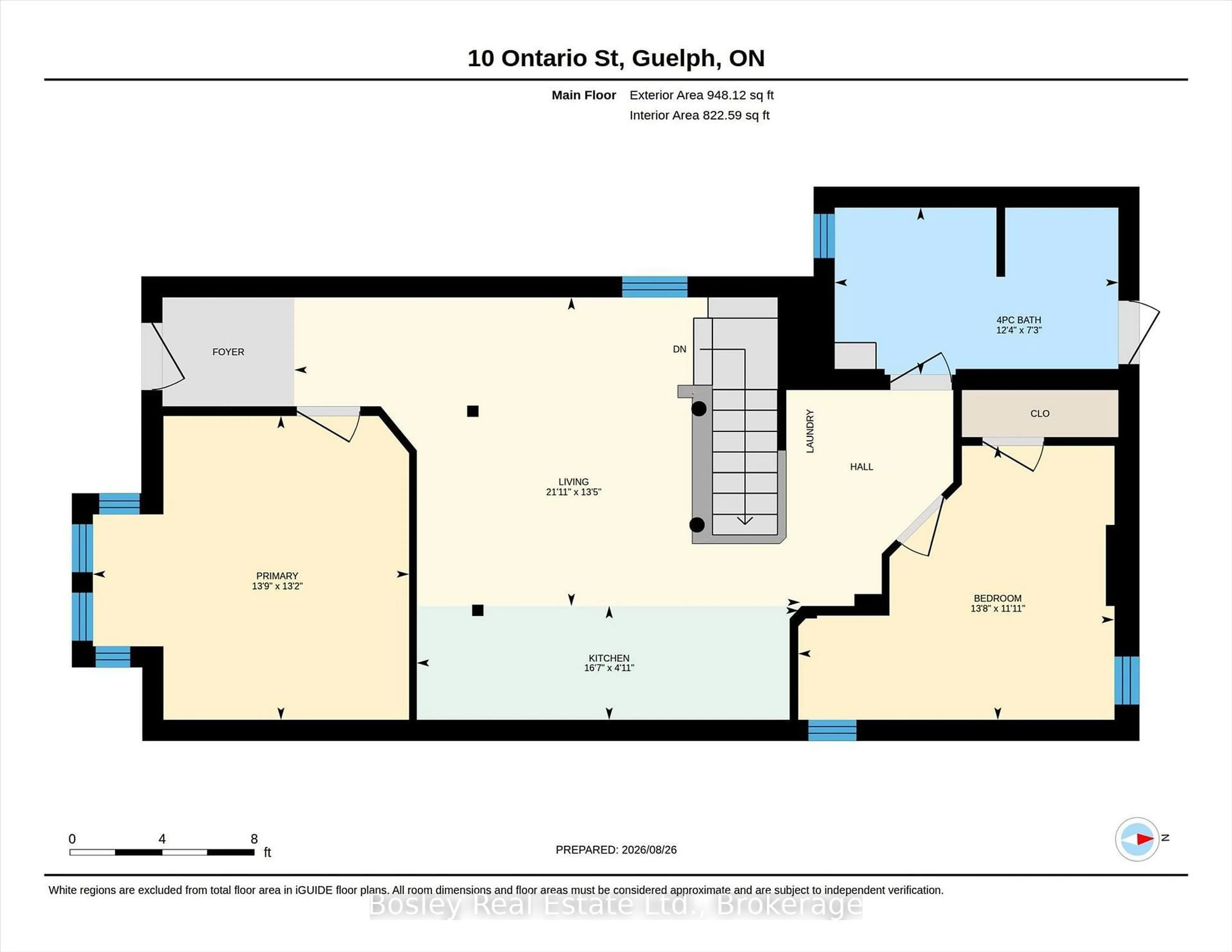 Floor plan for 10 Ontario St, Guelph Ontario N1E 3B1