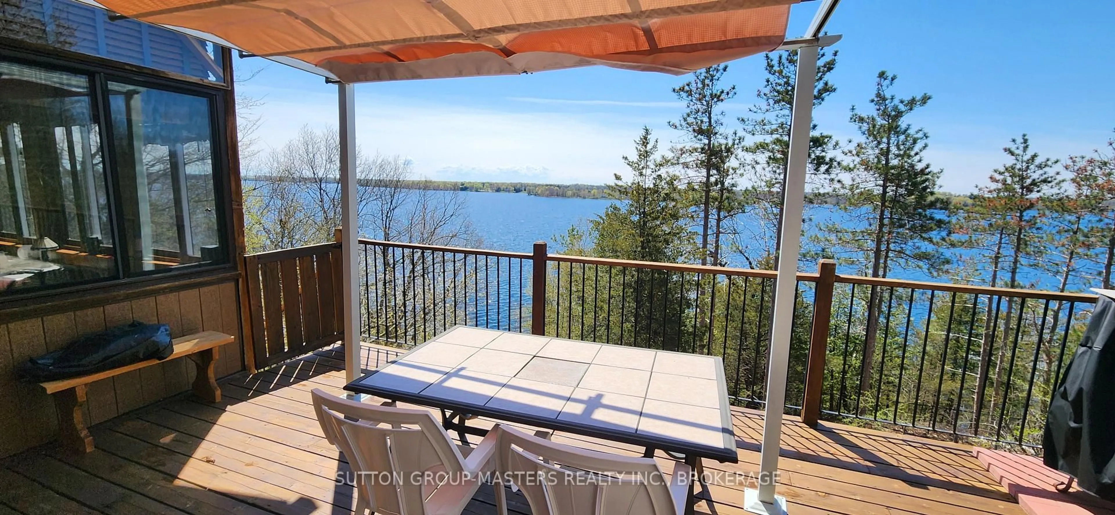 Patio, water/lake/river/ocean view for 715 North Shore Rd, Rideau Lakes Ontario K0G 1X0
