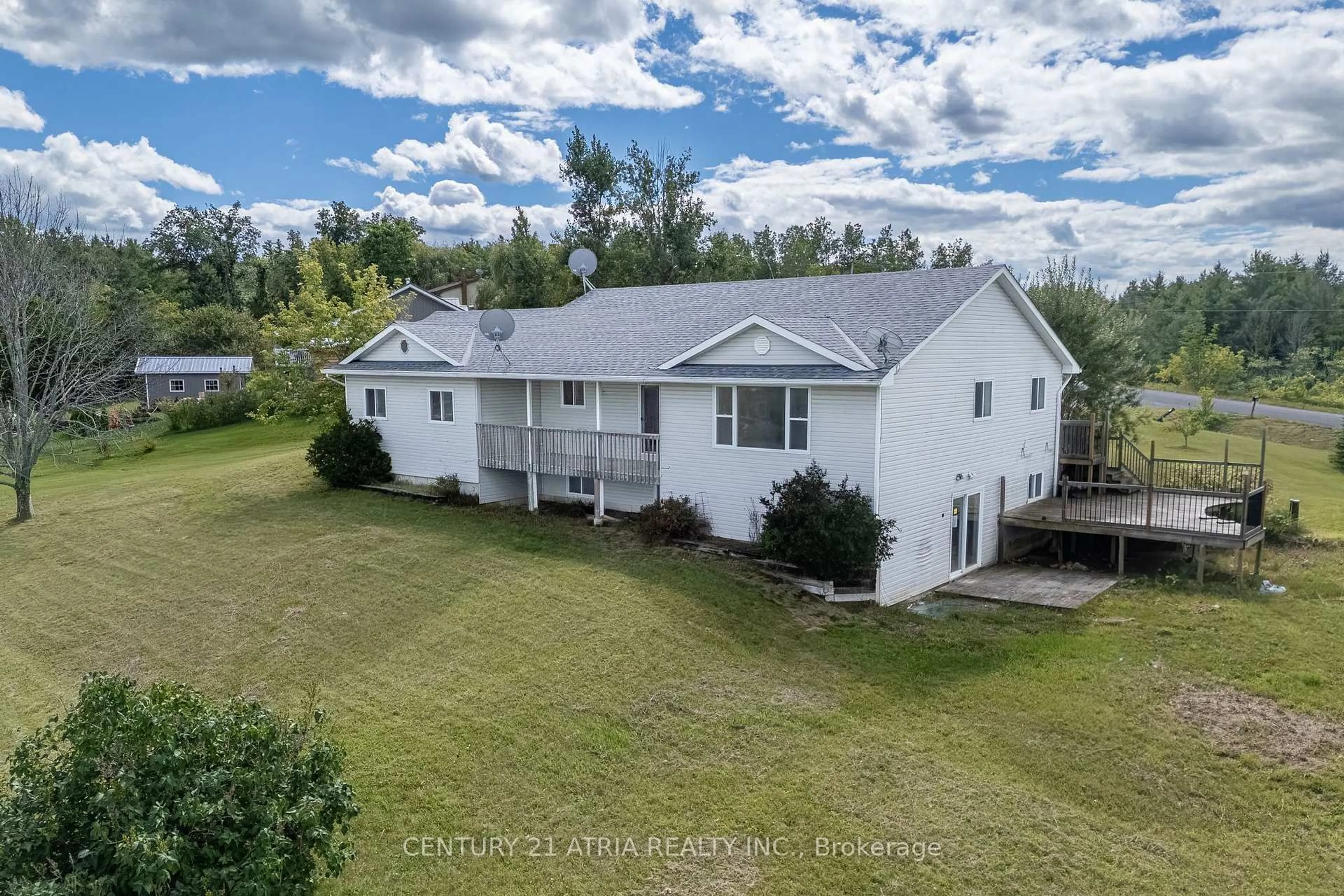 A pic from outside/outdoor area/front of a property/back of a property/a pic from drone, water/lake/river/ocean view for 9 Summer Lane, Trent Hills Ontario K0K 3K0