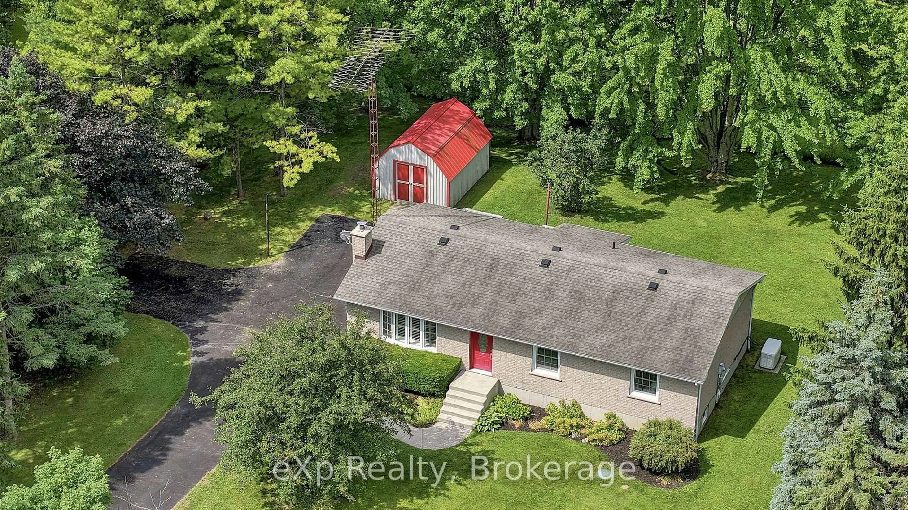 A pic from outside/outdoor area/front of a property/back of a property/a pic from drone, unknown for 313 Bruce 15 Rd, Brockton Ontario N0G 1J0