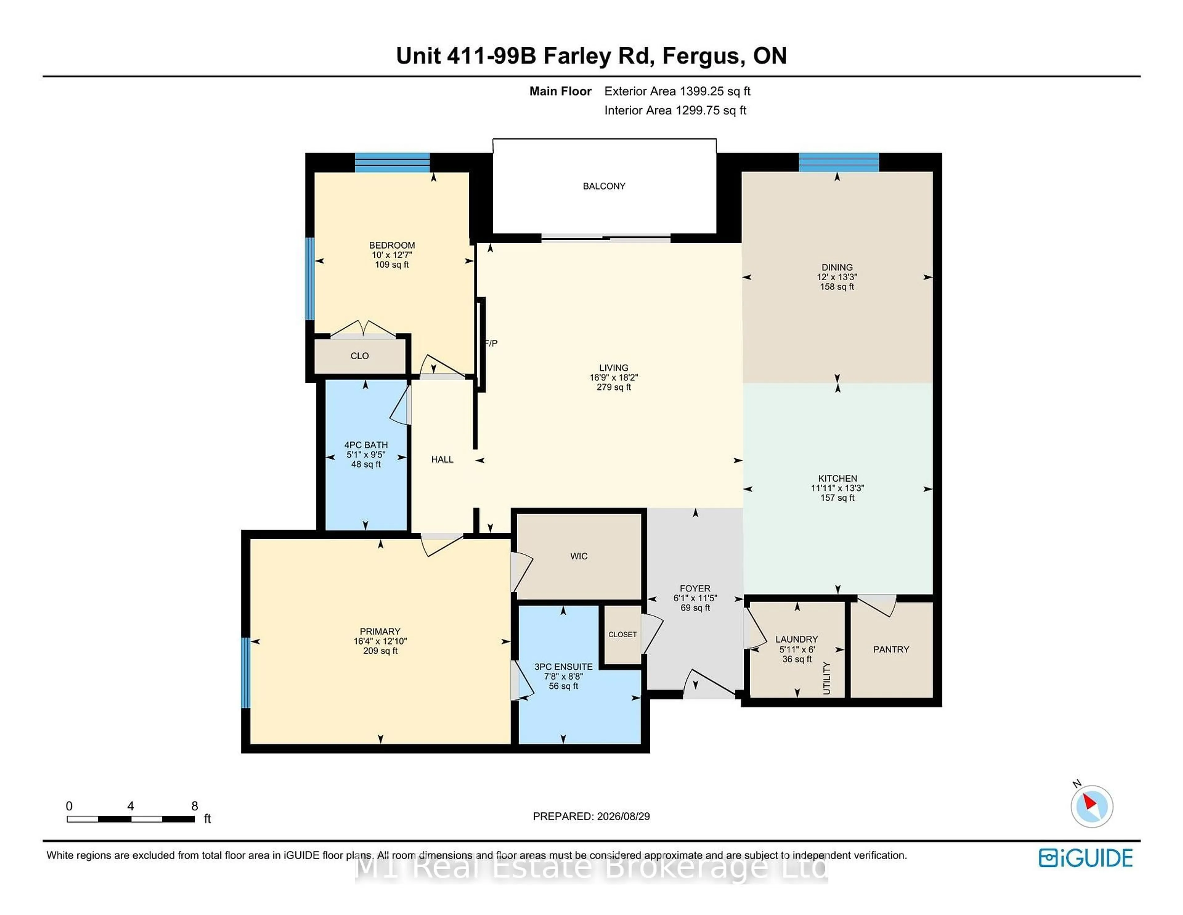 Floor plan for 99B Farley Rd #411, Centre Wellington Ontario N1M 0K5