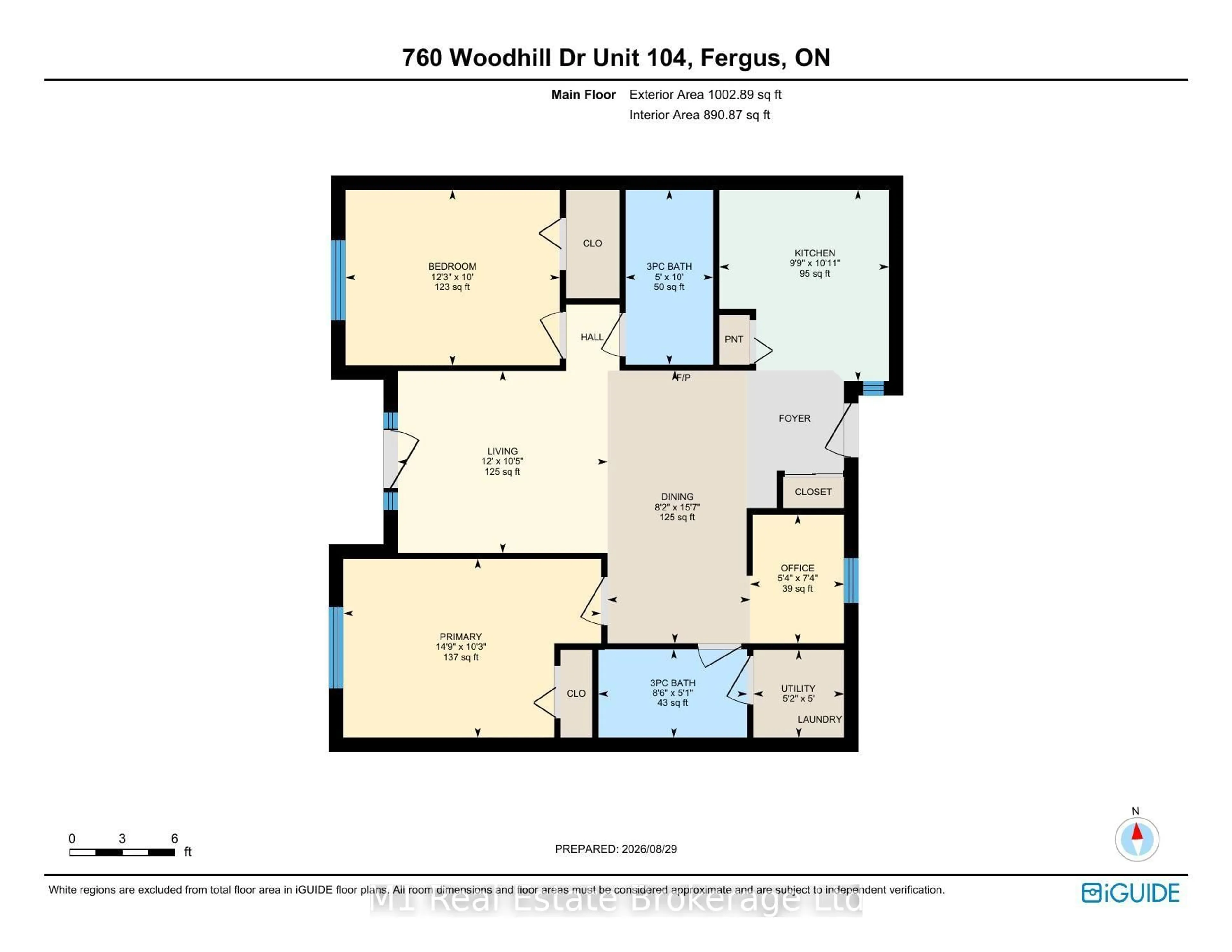 Floor plan for 760 Woodhill Dr #104, Centre Wellington Ontario N1M 3W5
