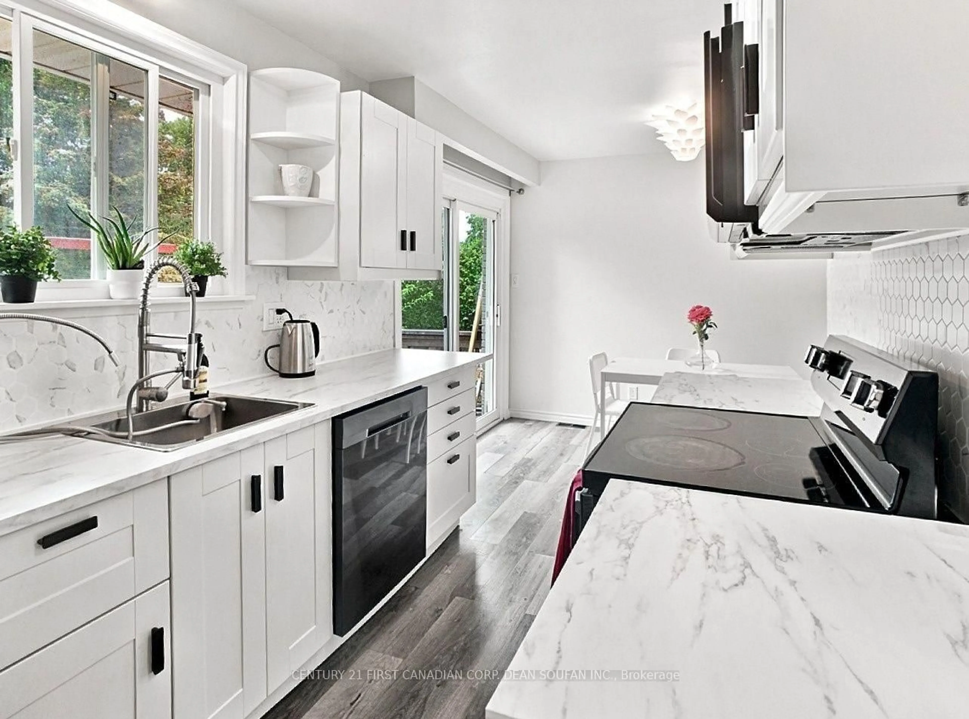 Contemporary kitchen, ceramic/tile floor for 351 Briarhill Ave, London East Ontario N5Y 1P1