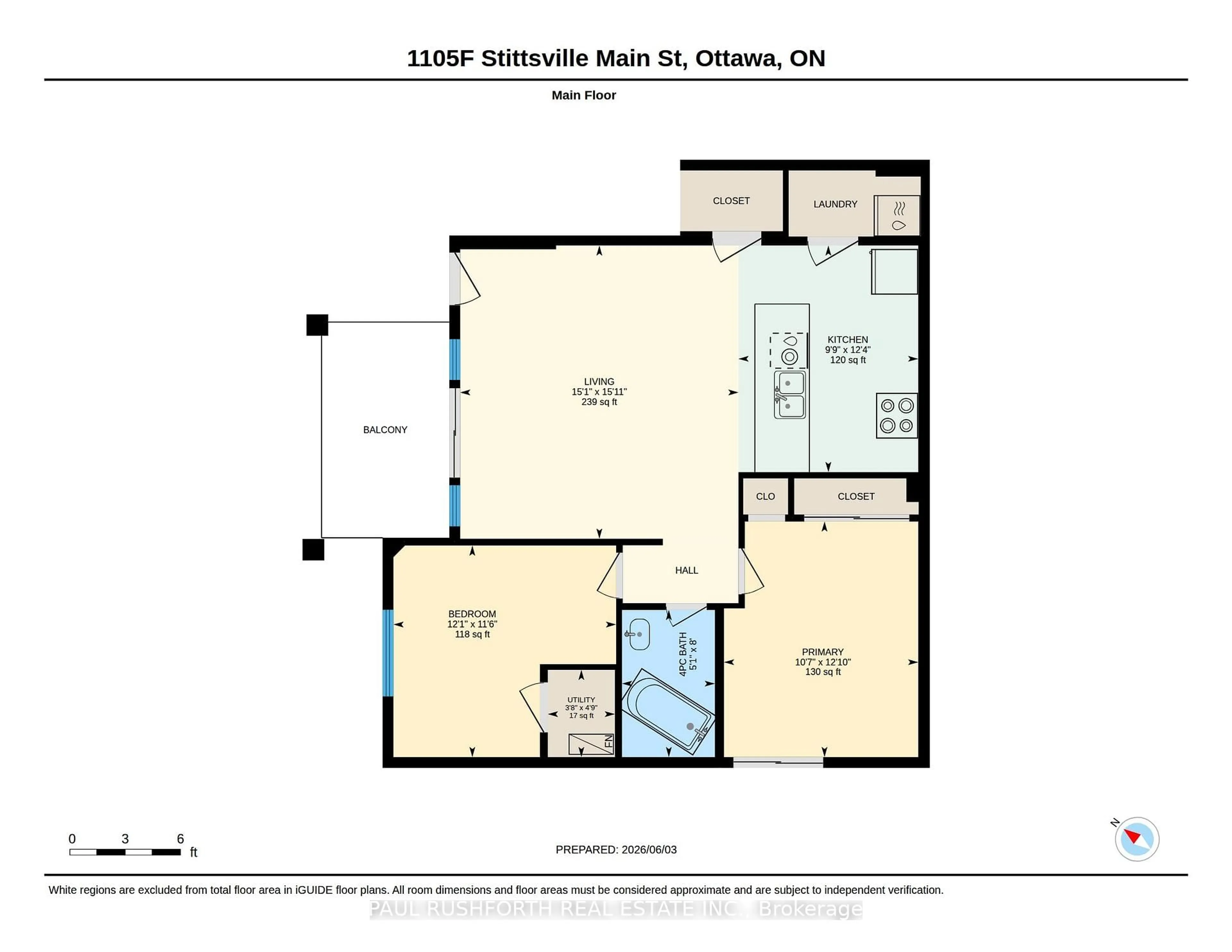 Floor plan for 1105 Stittsville Main St #F, Stittsville Ontario K2S 0C8