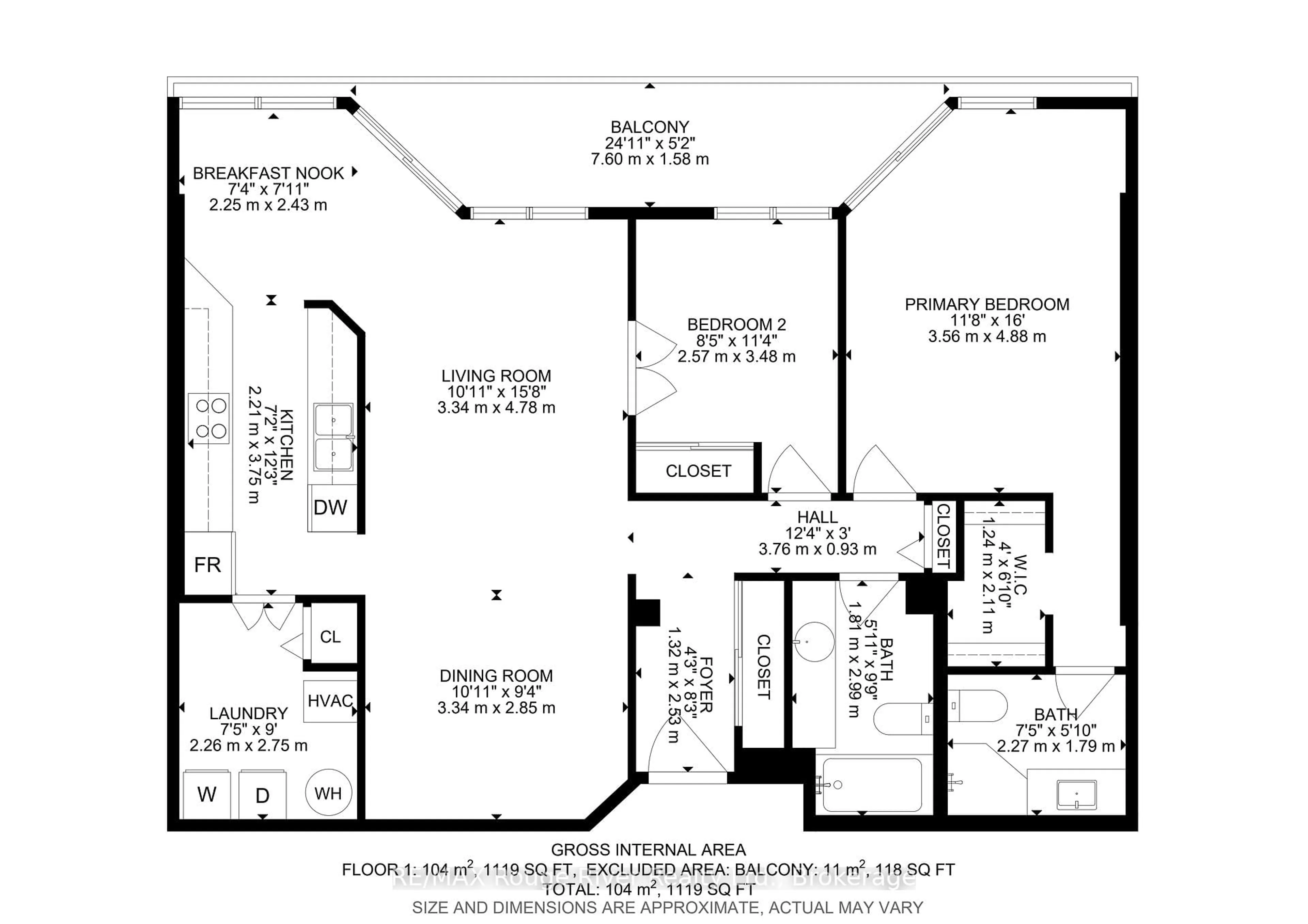 Floor plan for 40 Auburn St #304, Peterborough Ontario K9H 2G2